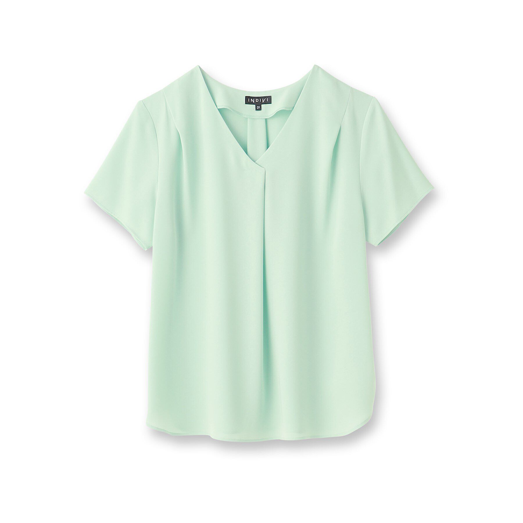 INDIVI「【洗える/通勤/UVケア/接触冷感】タックブラウス」|シャツ・ブラウス|