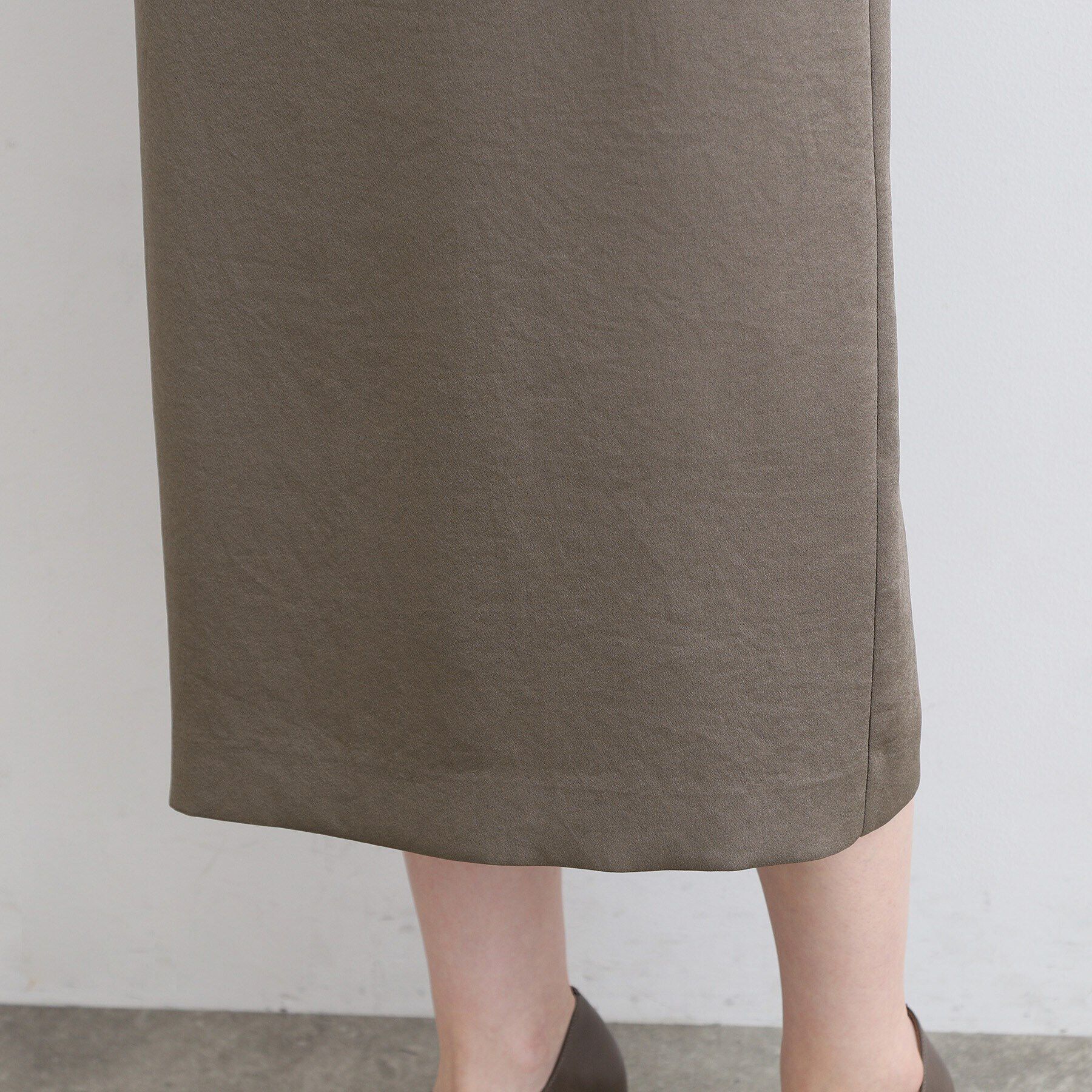 INDIVI「【こなれSETUP／洗える／サテン】キャミワンピース」|ワンピース|