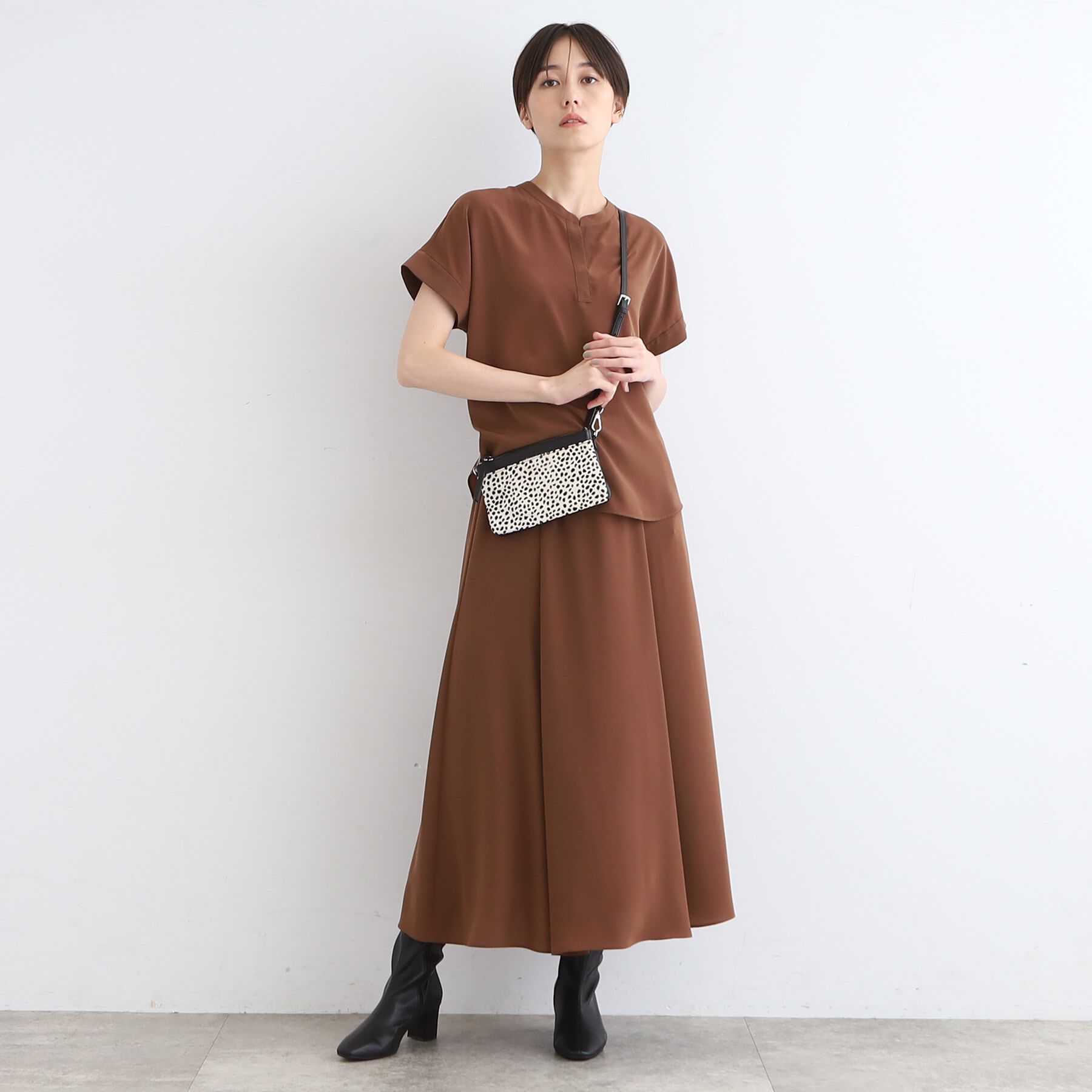 INDIVI「【洗える／SETUP可能】ドレーピースキッパーブラウス」|シャツ・ブラウス|