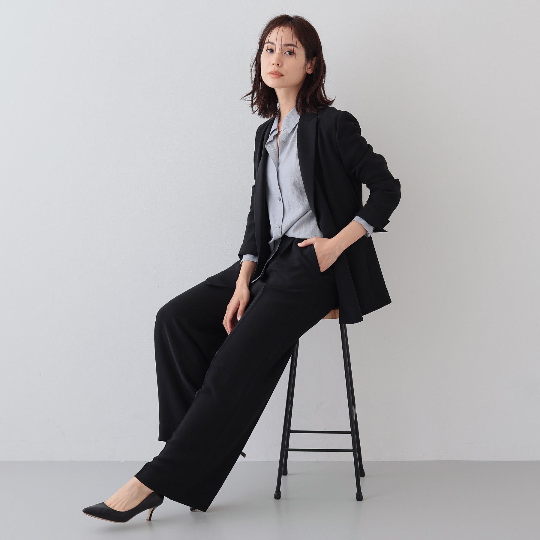 INDIVI「【着る日傘/遮熱/UVケア】ダブルジャケット」|スーツ|