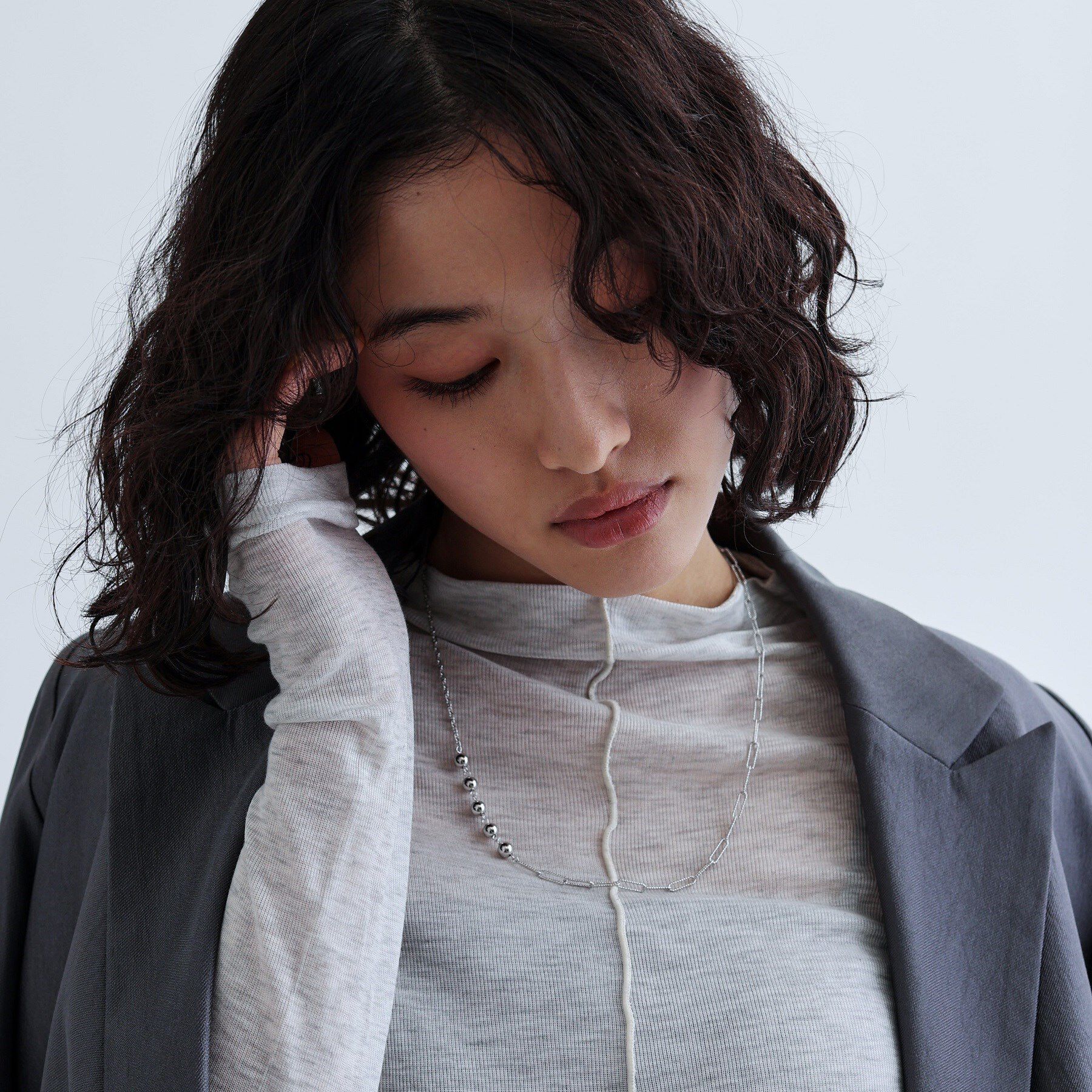 GALLEST「トリプルチェーンネックレス」|ネックレス|