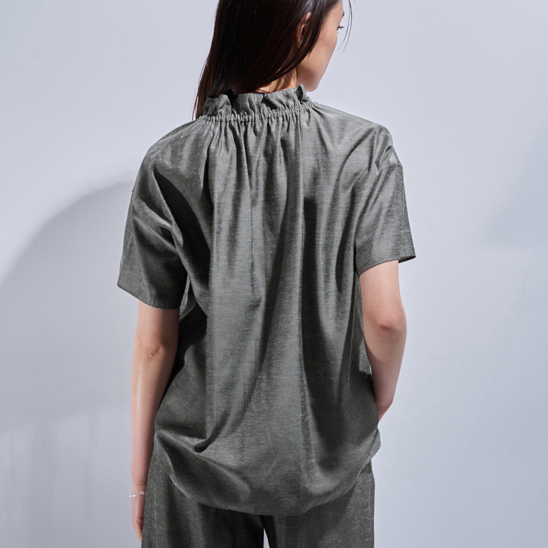 INDIVI「【日本製／SETUP可能】ソフトダンガリーブラウス」|シャツ・ブラウス|