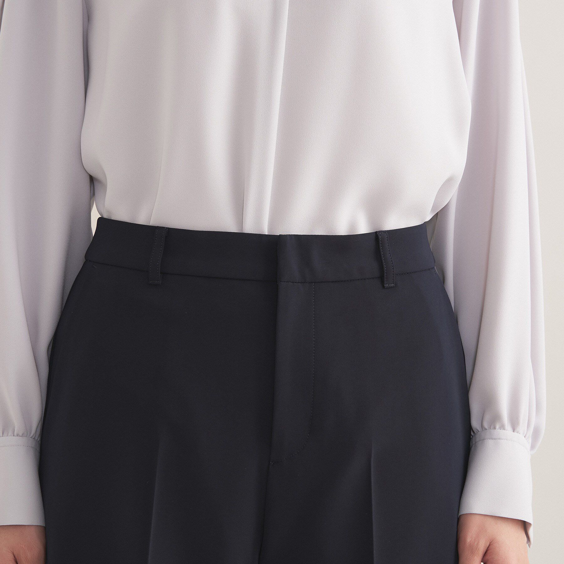 INDIVI「【通勤スーツ／洗える】ストレッチワイドパンツ」|スーツ|