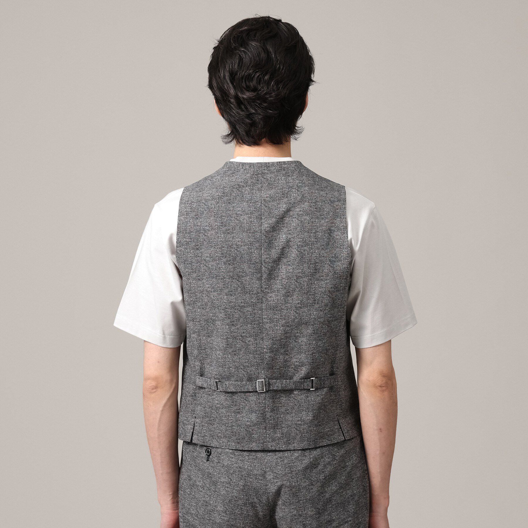 TAKEO KIKUCHI「【抗菌防臭／3ピース対応】COOL DOTS（R）ドビープリント ベスト」|ベスト・ジレ|