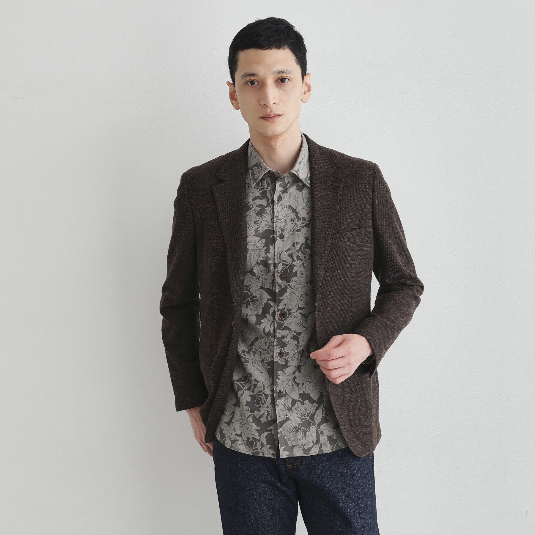 TAKEO KIKUCHI「【LIMITED】フラワープリント長袖シャツ」|シャツ・ブラウス|