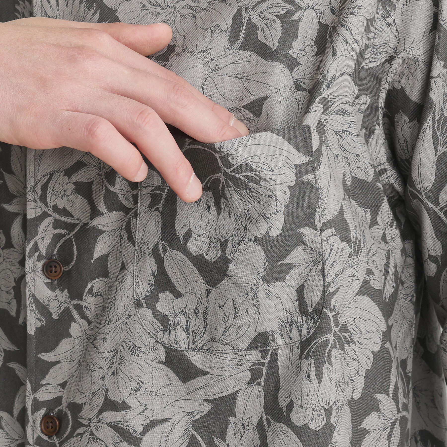 TAKEO KIKUCHI「【LIMITED】フラワープリント長袖シャツ」|シャツ・ブラウス|