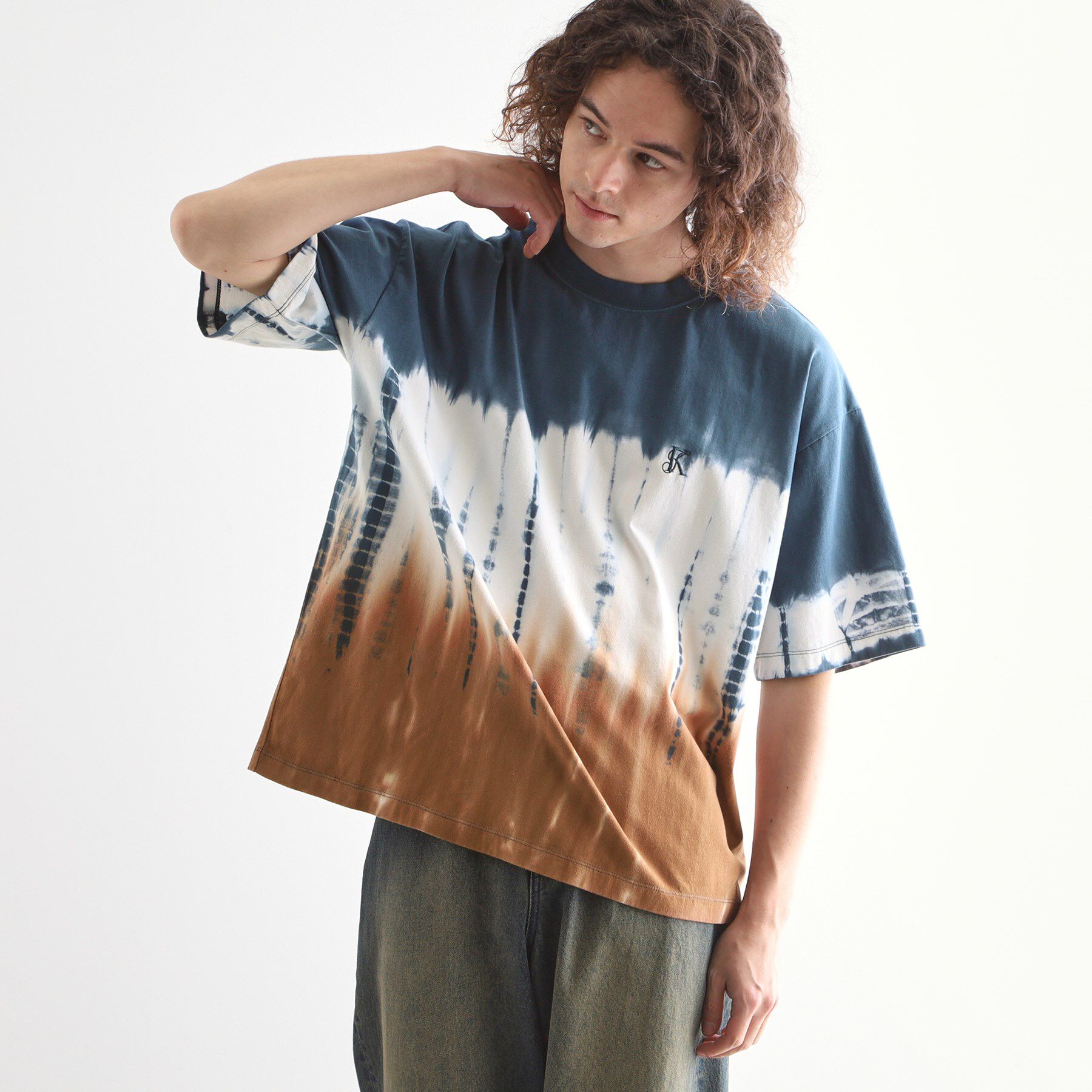 tk.TAKEO KIKUCHI「タイダイTシャツ（XSサイズあり）」|Tシャツ・カットソー|オリーブグリーン(4