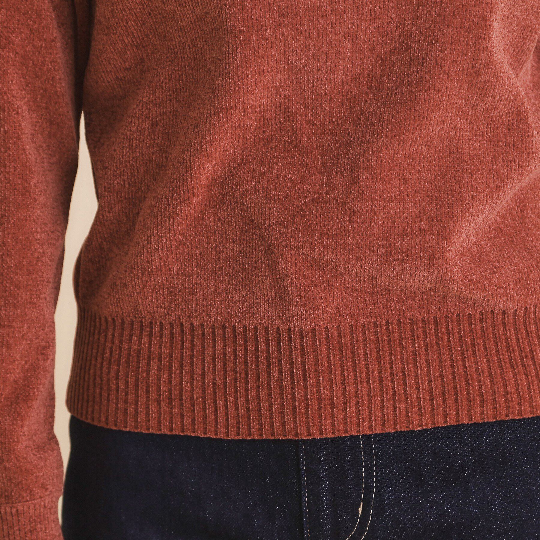 index「モールリボンスリーブニット【洗濯機洗い可】」|Tシャツ・カットソー|