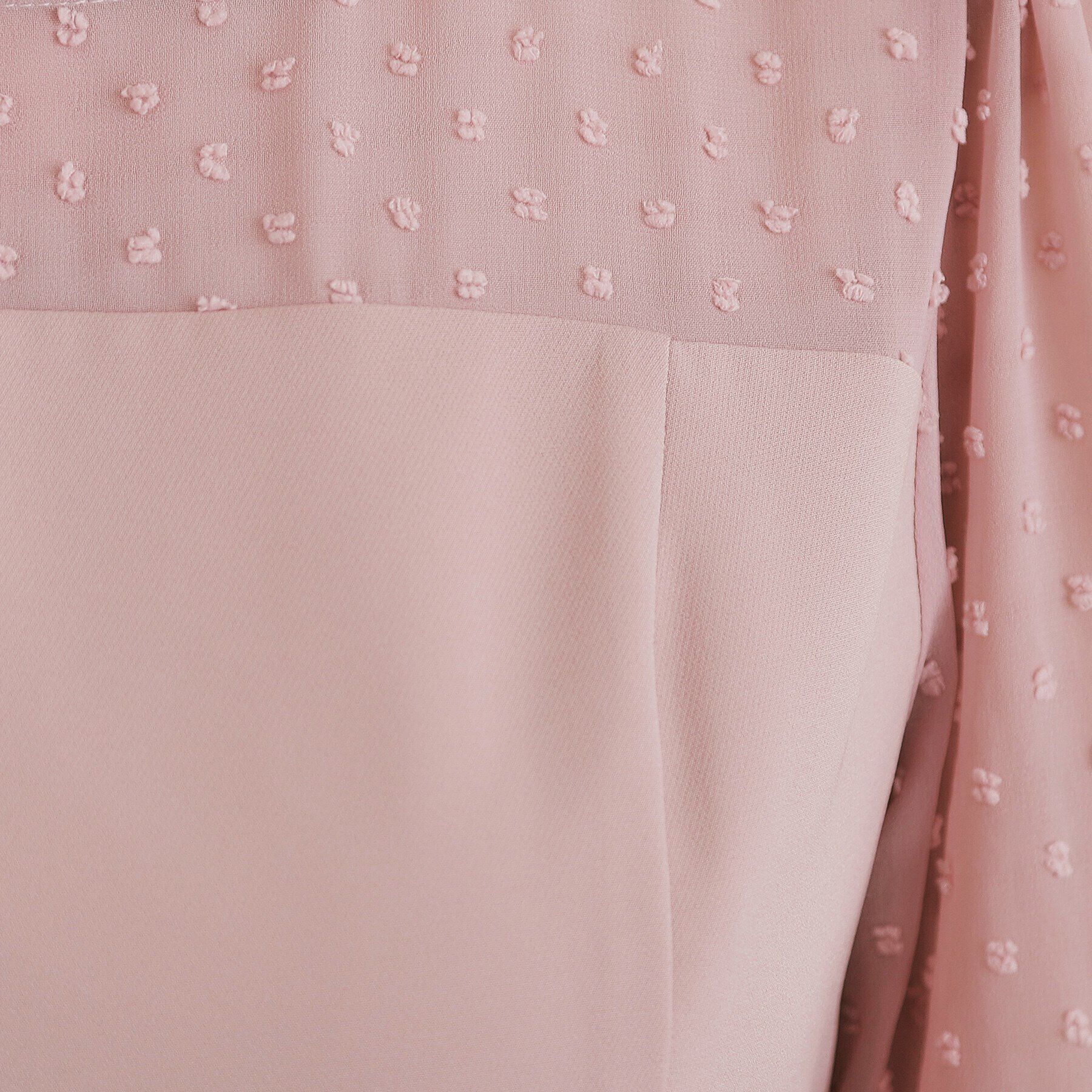 index「ドッド柄フリルスリーブワンピース【洗濯機洗い可/イージーアイロン】」|ワンピース|