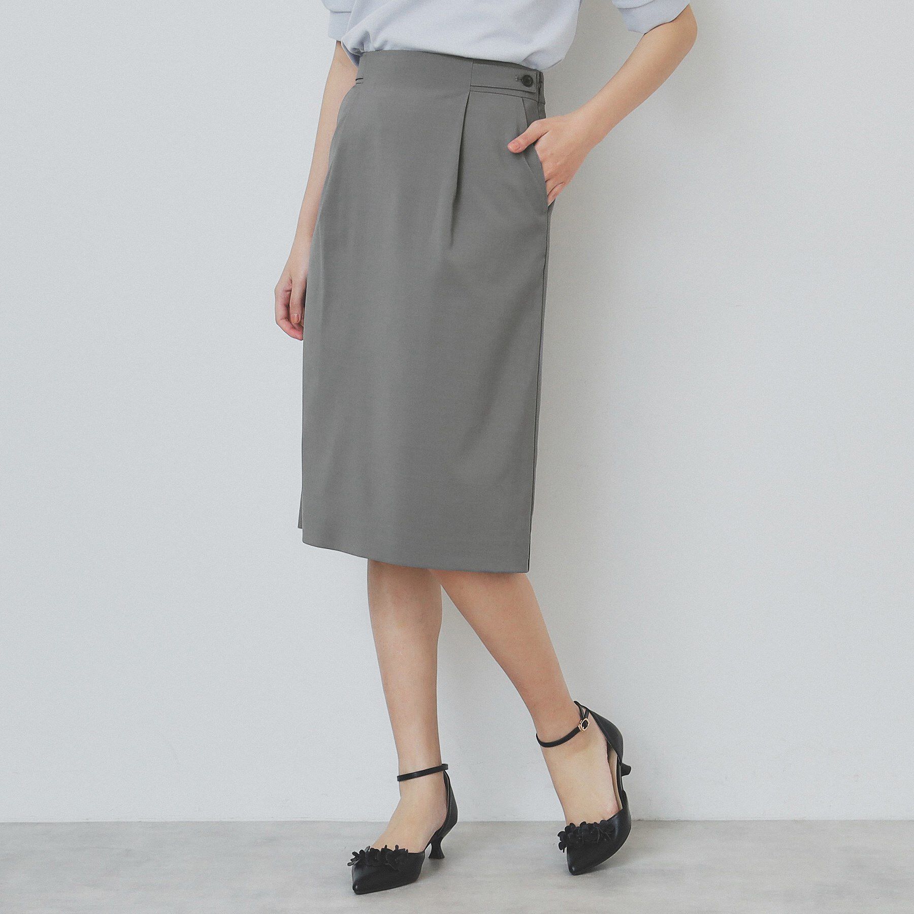 index「ストレッチセミタイトスカート/セットアップ対応【洗濯機洗い可/抗ピル】」|スカート|