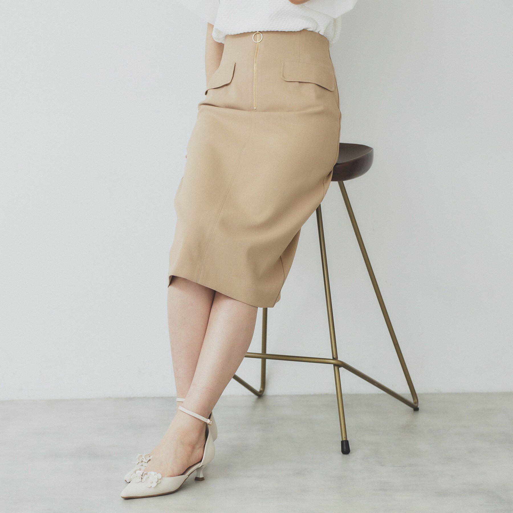 index「ジップタイトスカート【洗濯機洗い可/イージーアイロン】」|スカート|