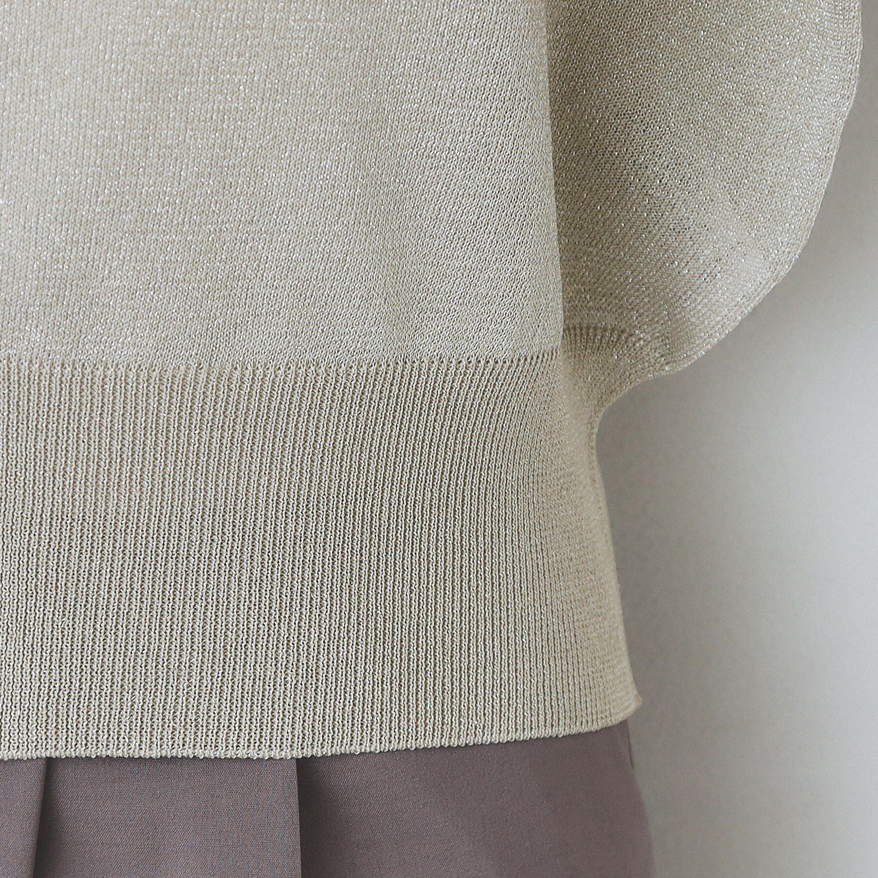 index「シアーラメドルマンショートカーディガン【洗濯機洗い可】」|カーディガン|