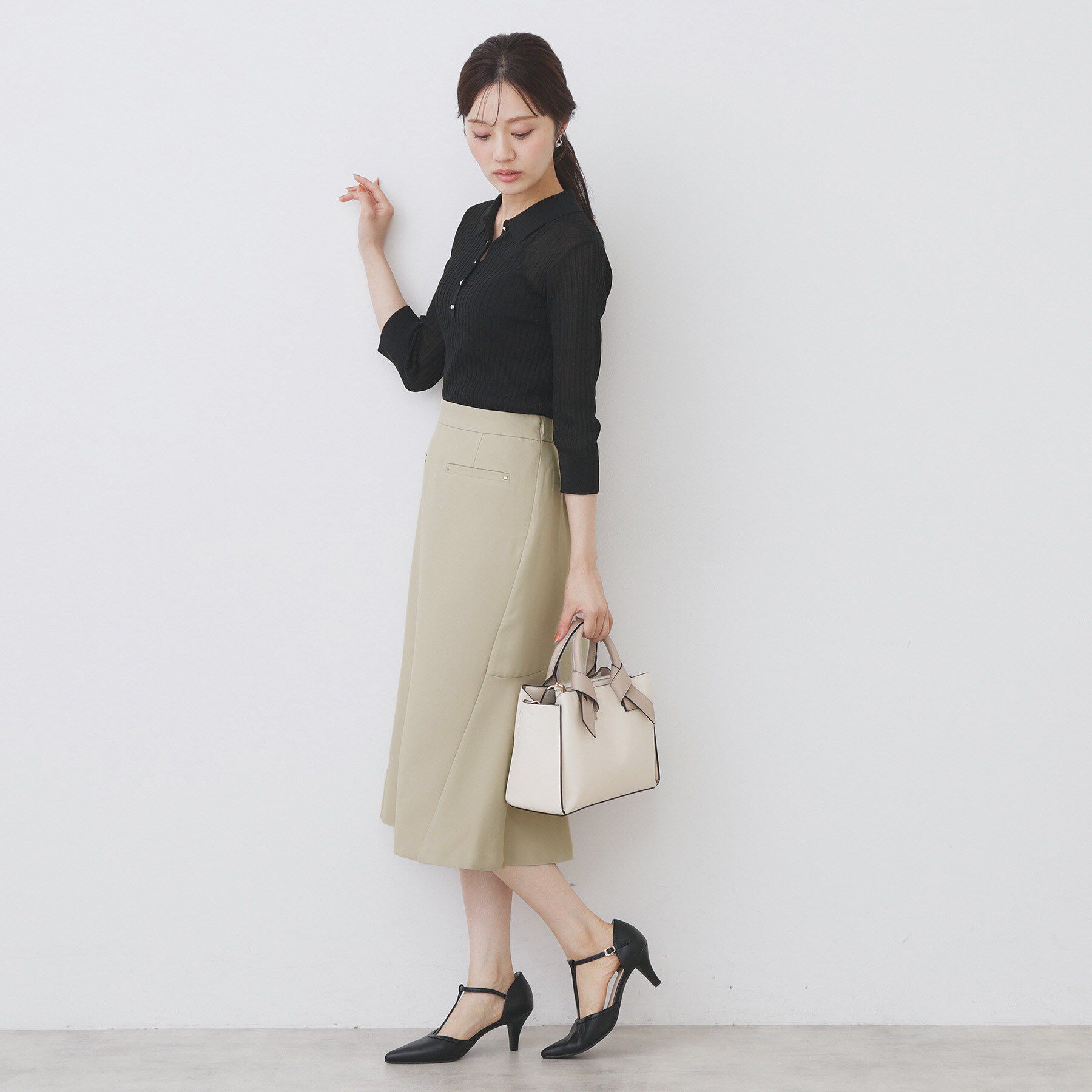 index「バックフレアマーメイドスカート【洗濯機洗い可/イージーアイロン】」|スカート|