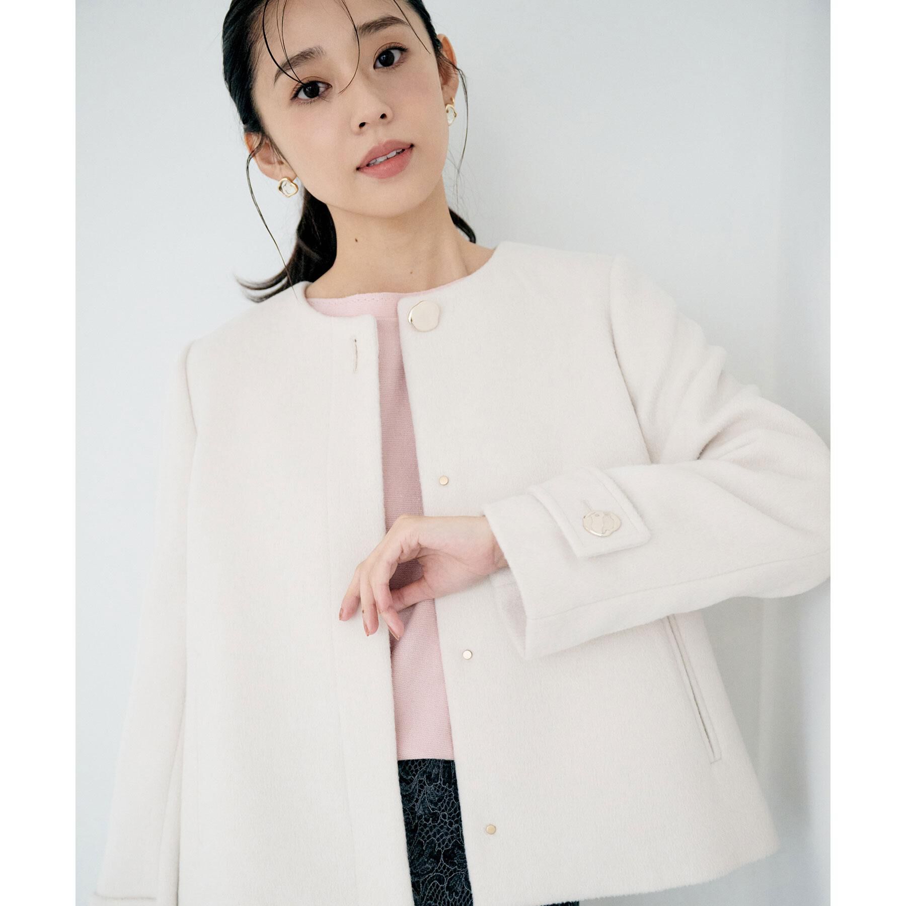 index「ノーカラーショートコート」|ノーカラーコート|