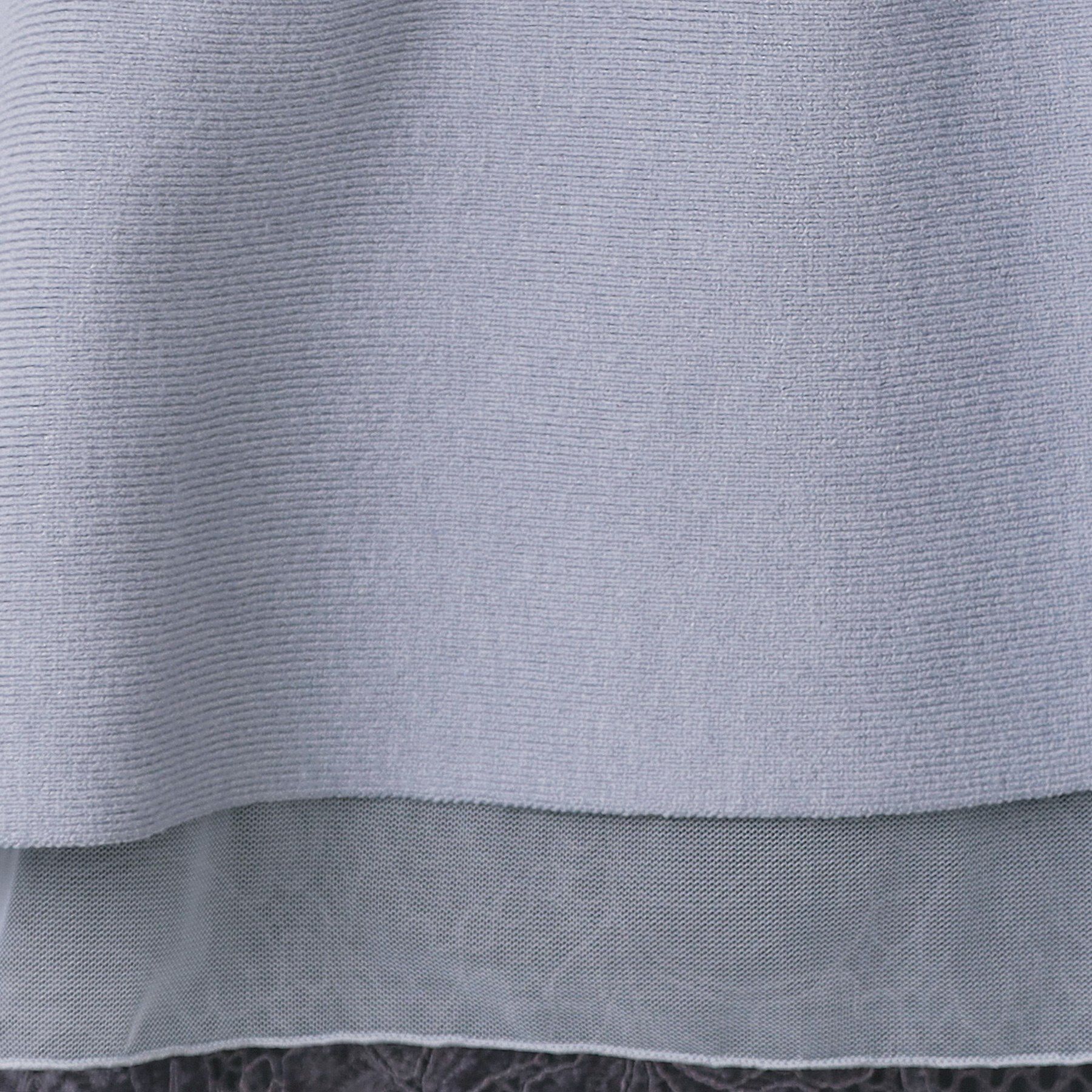 index「ペプラムチュールレイヤードニット【洗濯機OK】」|ニット・セーター|