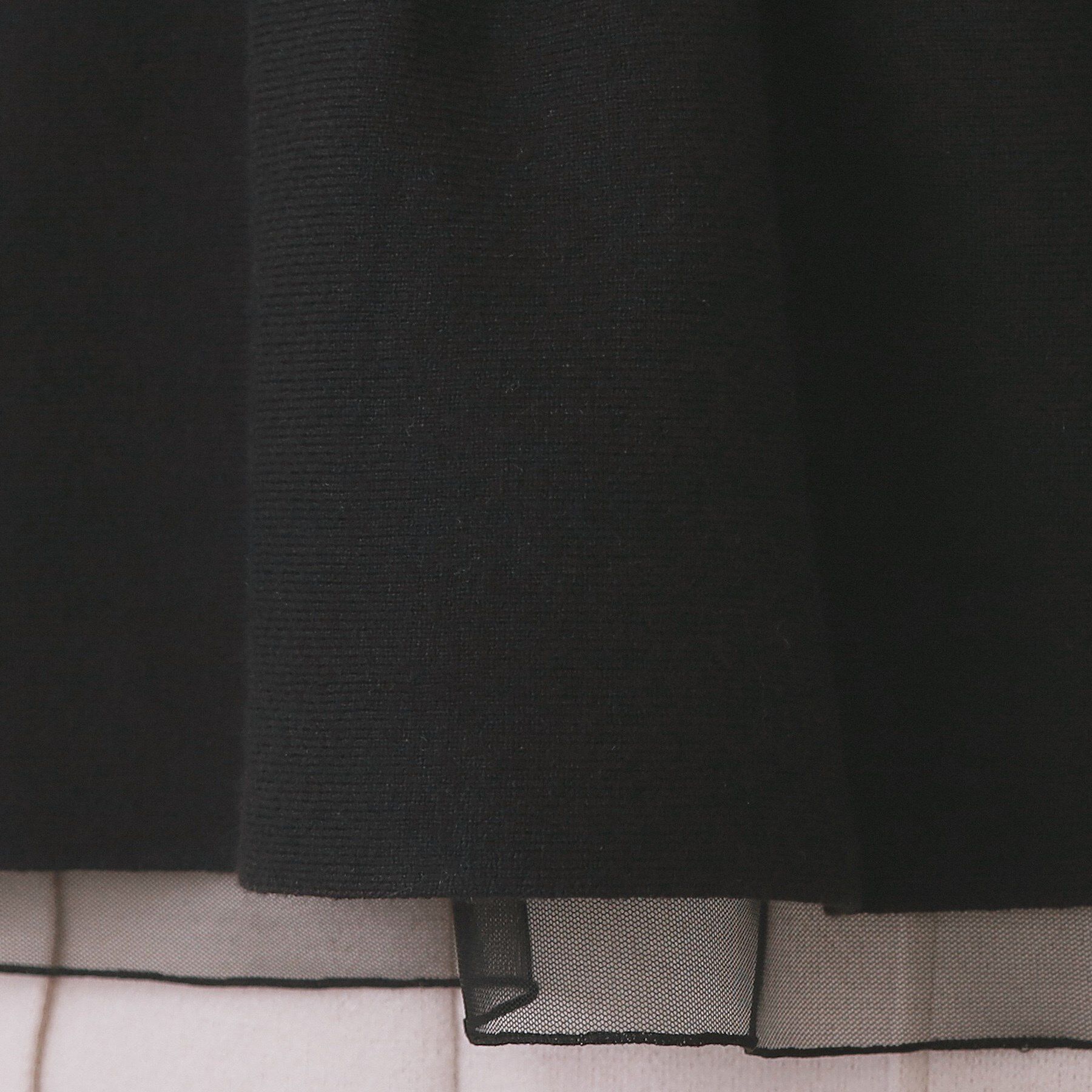 index「ペプラムチュールレイヤードニット【洗濯機OK】」|ニット・セーター|