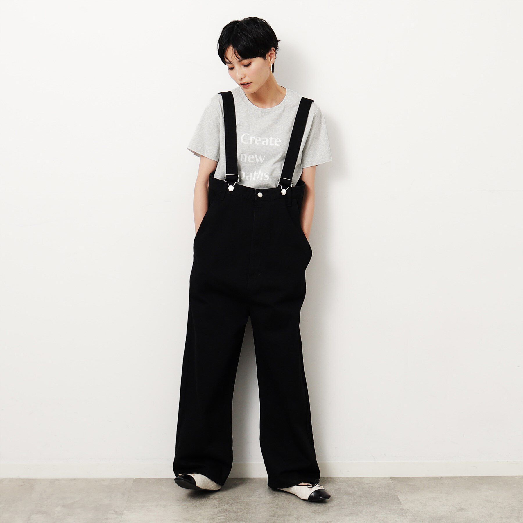 OPAQUE.CLIP「ロゴプリントTシャツ【洗濯機洗い可】」|Tシャツ・カットソー|