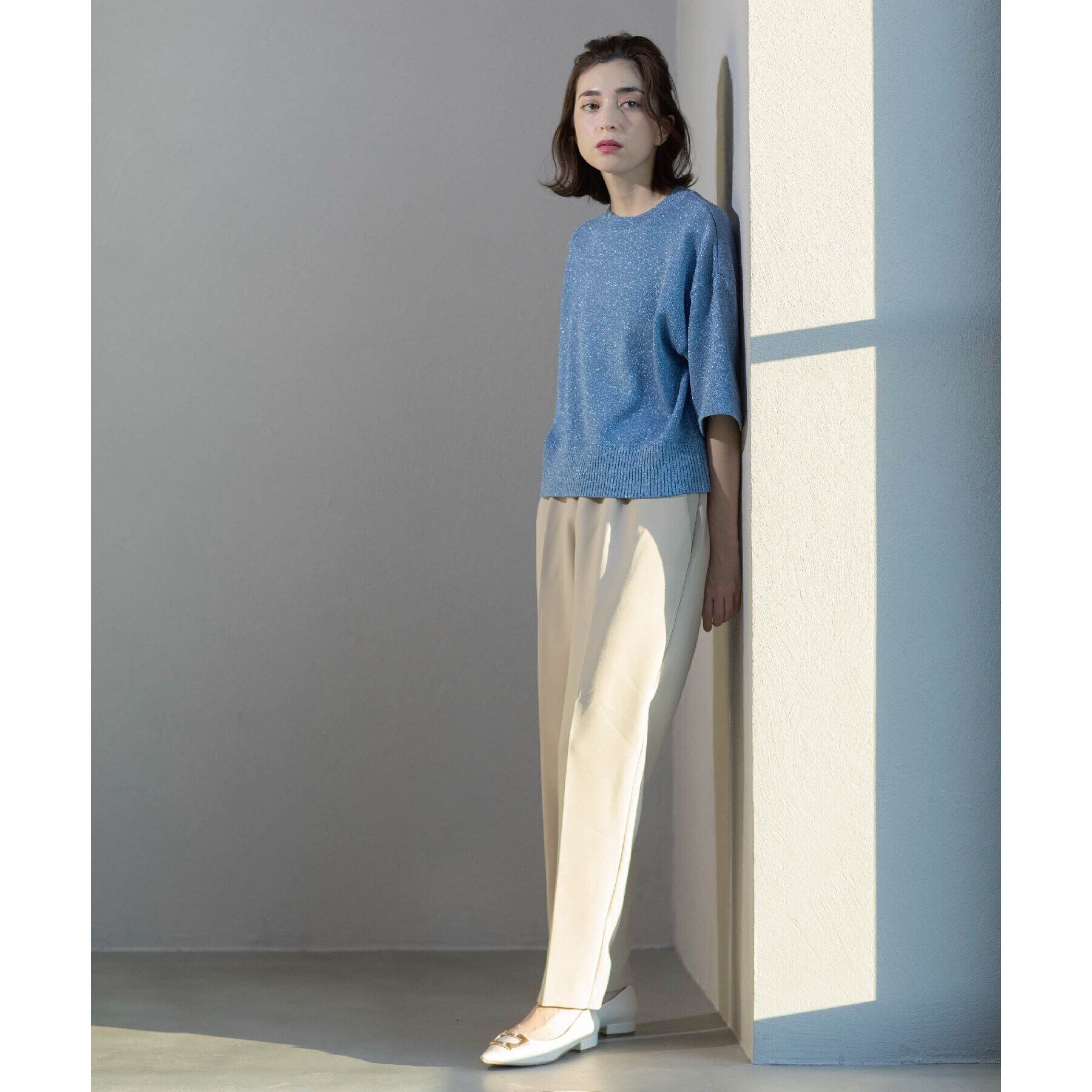 OPAQUE.CLIP「《SS-LLsize》美脚ストレッチイージーテーパードパンツ【洗濯機洗い可】」|その他|