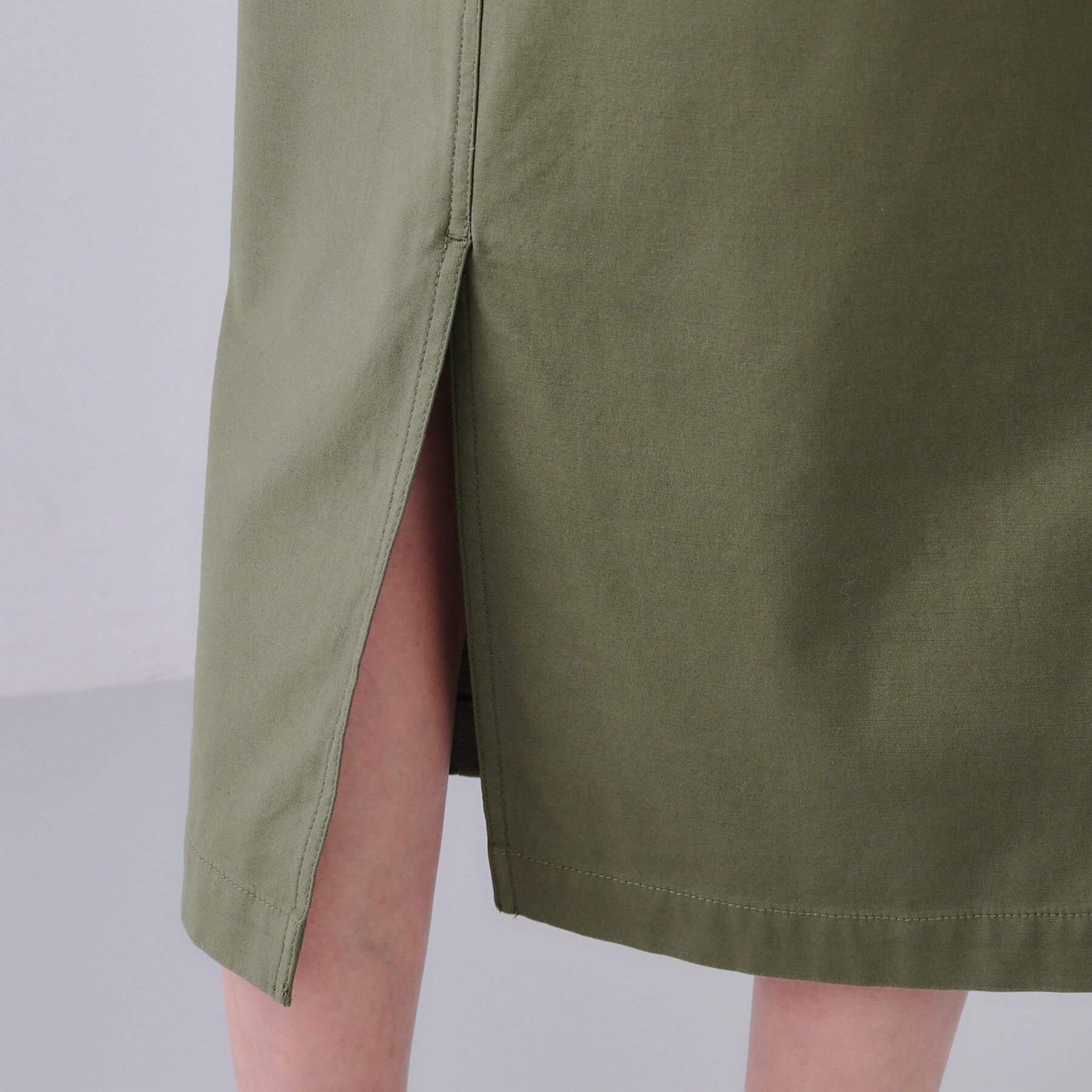 OPAQUE.CLIP「《S-LLsize》ストレッチベイカーナロースカート【洗濯機洗い可】」|スカート|