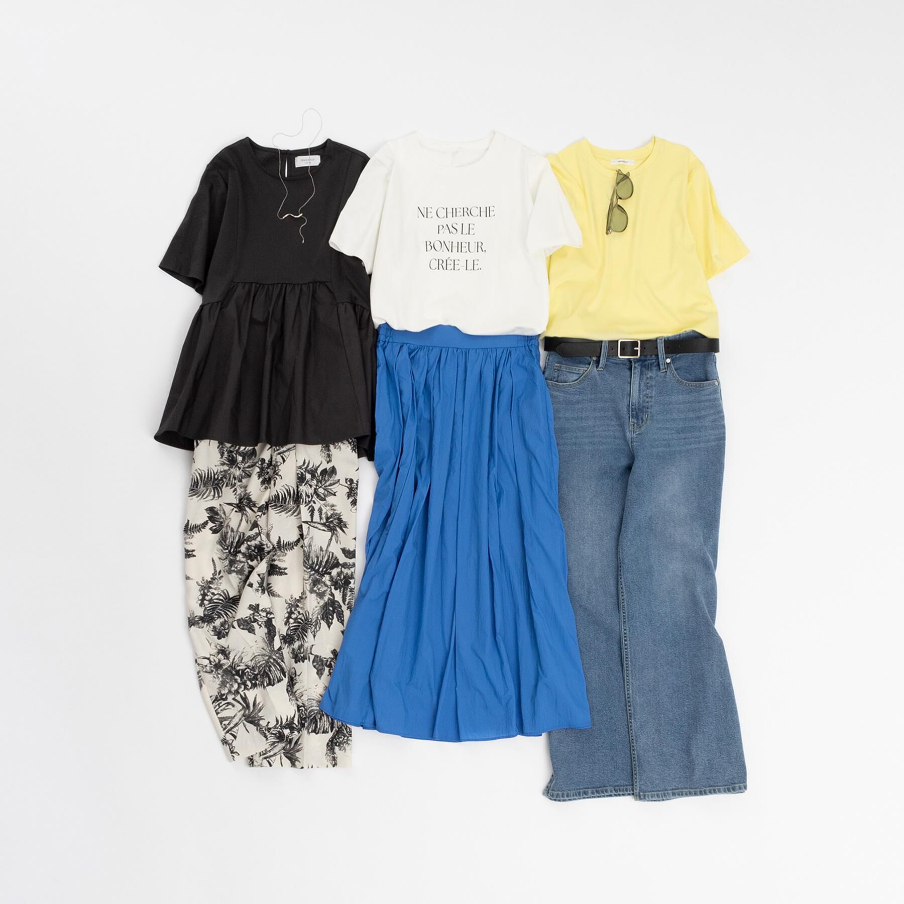 OPAQUE.CLIP「ペプラムドッキングカットソー【洗濯機洗い可】」|Tシャツ・カットソー|