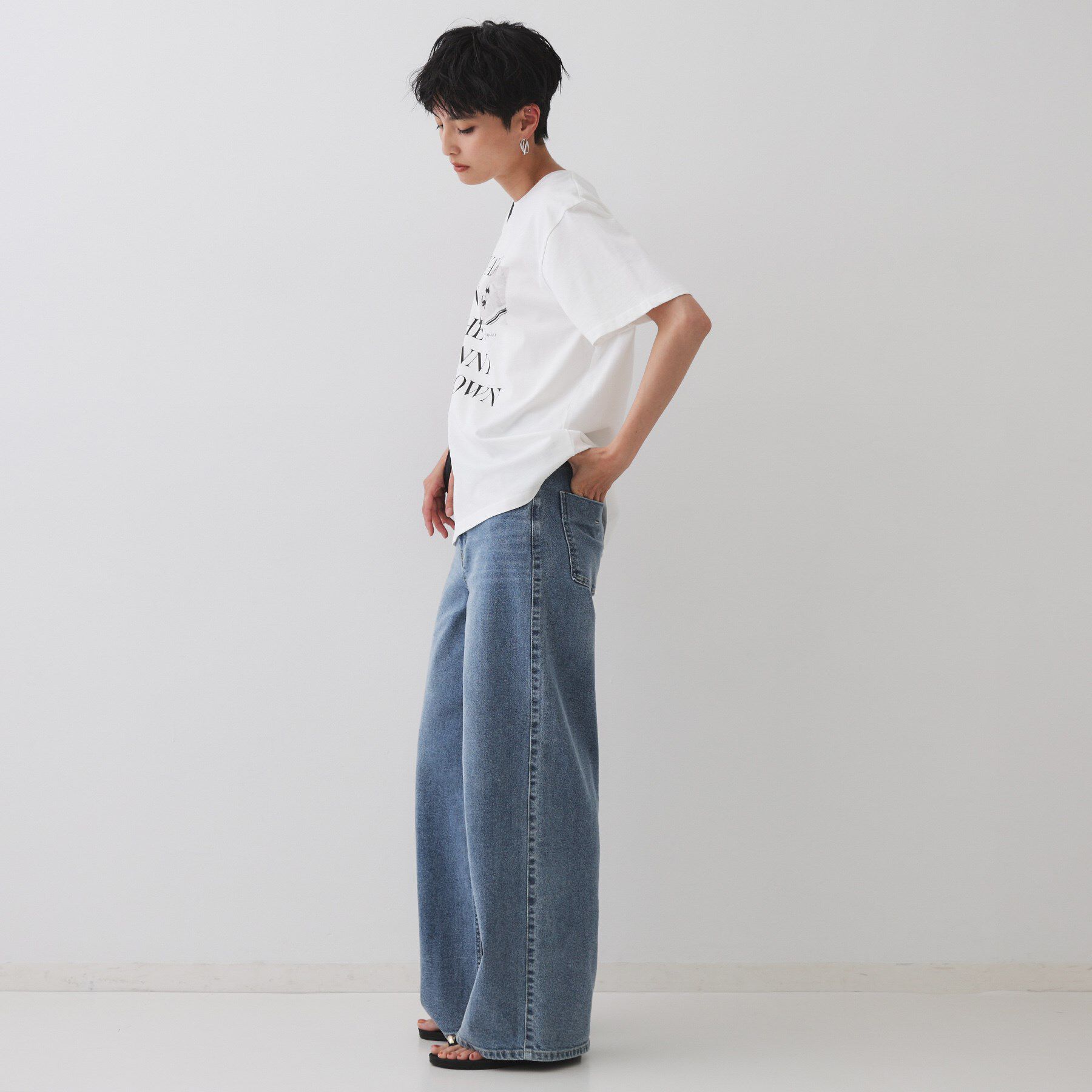 OPAQUE.CLIP「フォトプリントTシャツ【洗濯機洗い可】」|Tシャツ・カットソー|