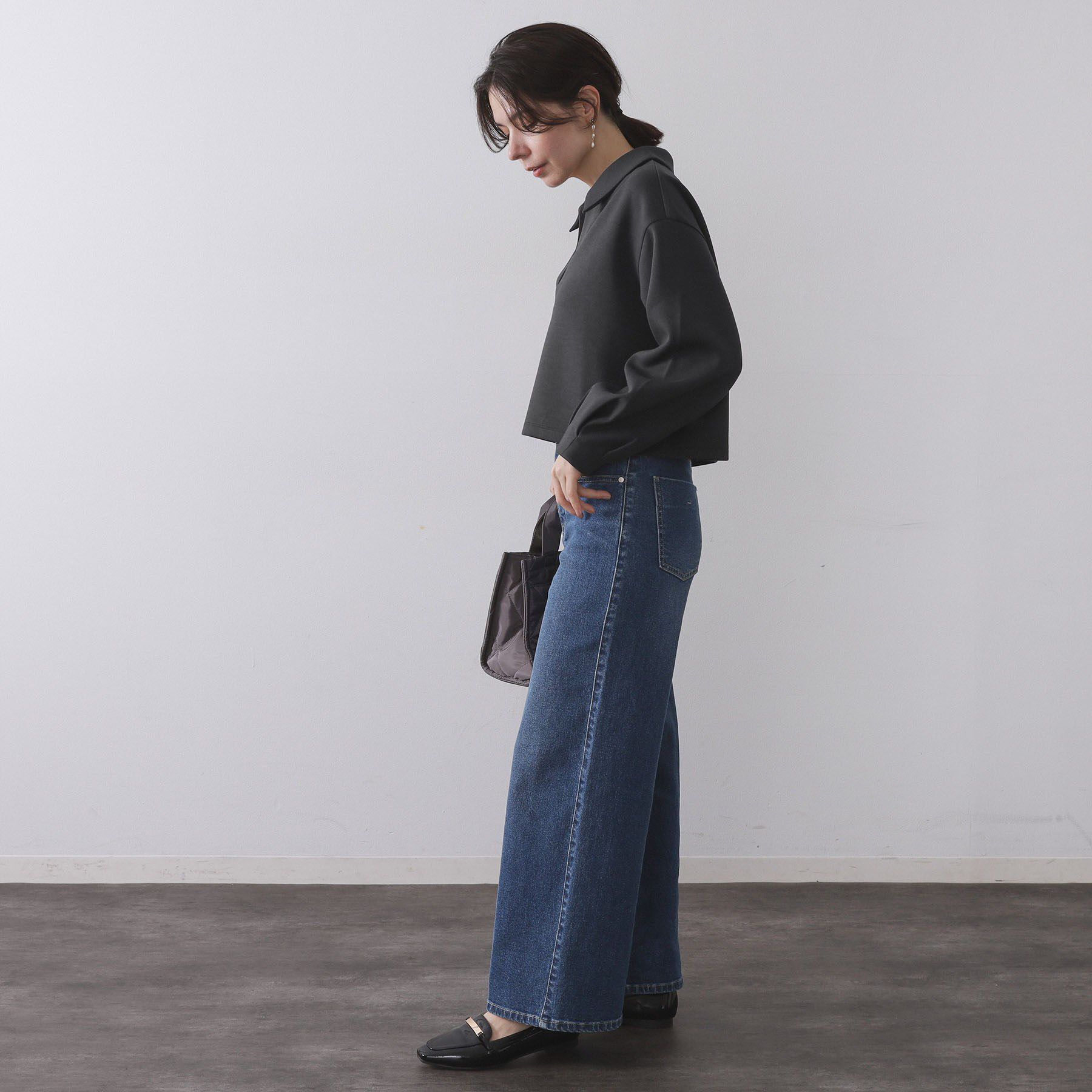 OPAQUE.CLIP「スキッパートップス【UVケア/洗濯機OK】」|Tシャツ・カットソー|