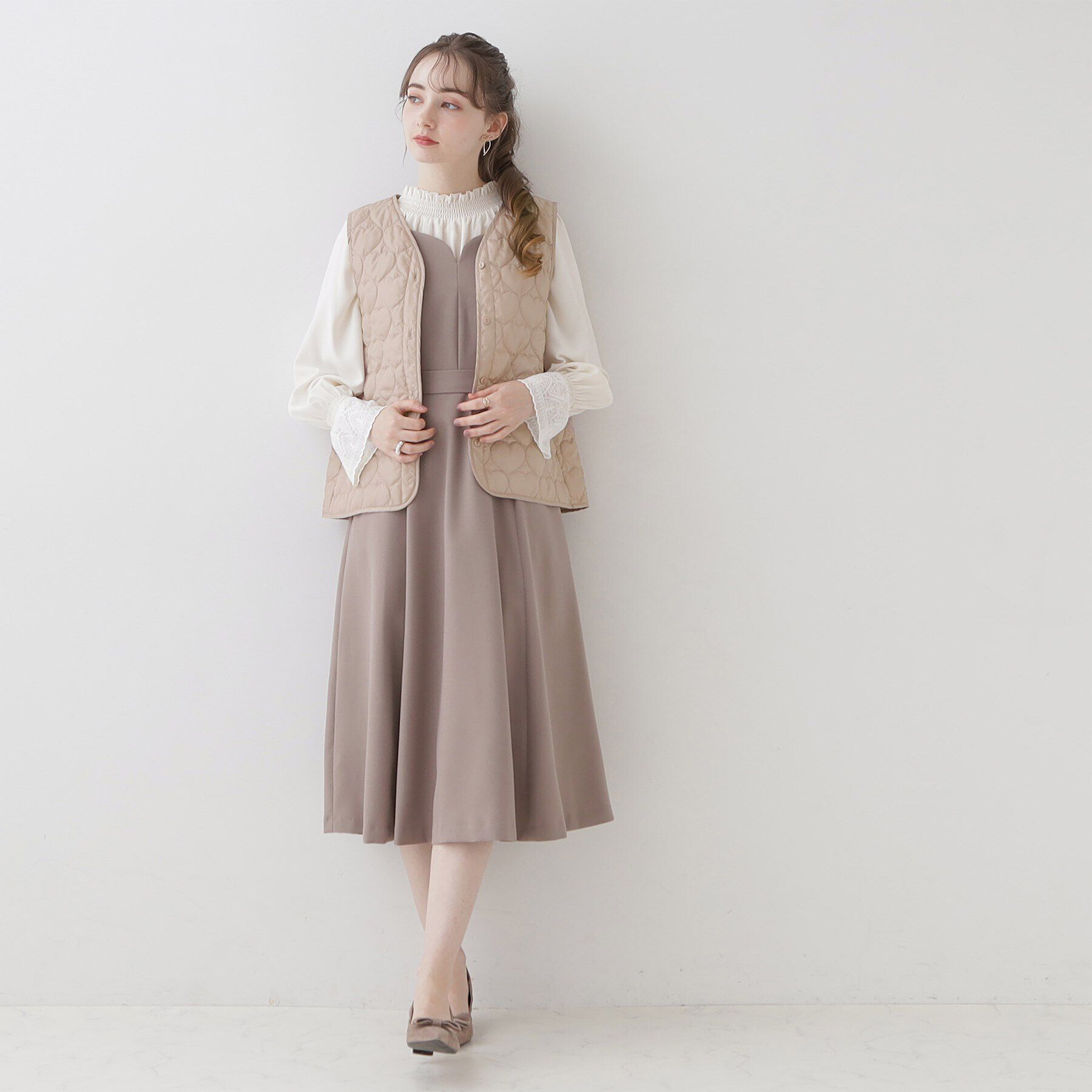 Couture broach「【愛されマンパ】ハートキルトライナー付マウンテンパーカ」|ブルゾン・スタジャン|