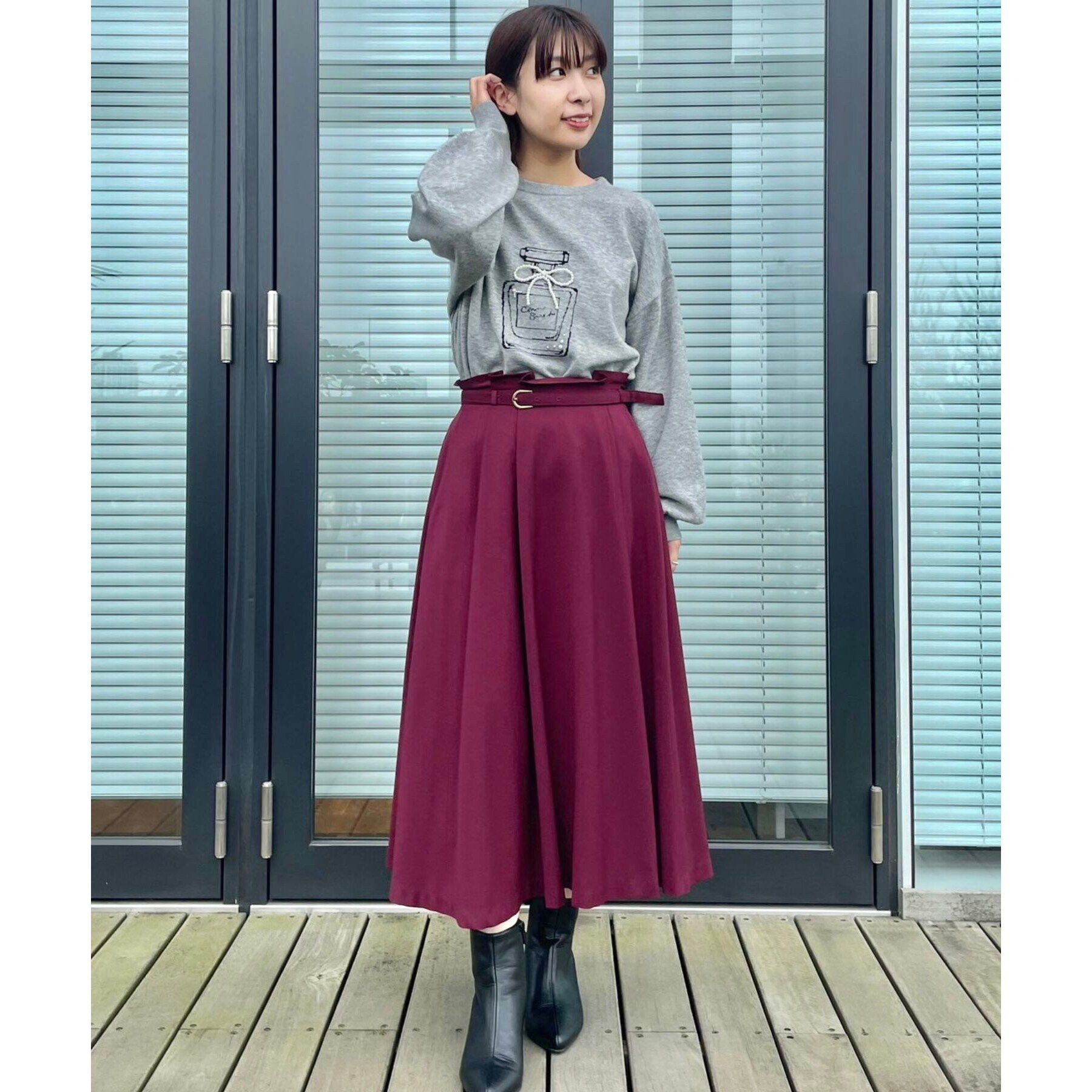 Couture broach「【存在感を引き立てる主役級ニット】パフュームインターシャリッシュアンゴラ」|ニット・セーター|