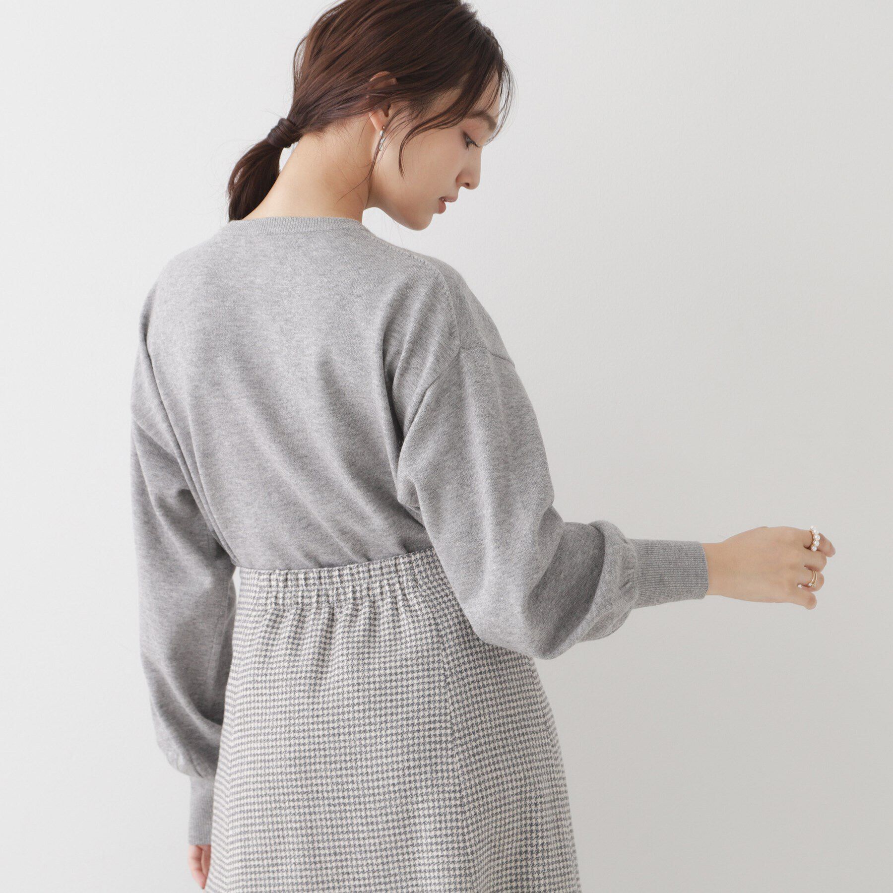 Couture broach「【存在感を引き立てる主役級ニット】パフュームインターシャリッシュアンゴラ」|ニット・セーター|