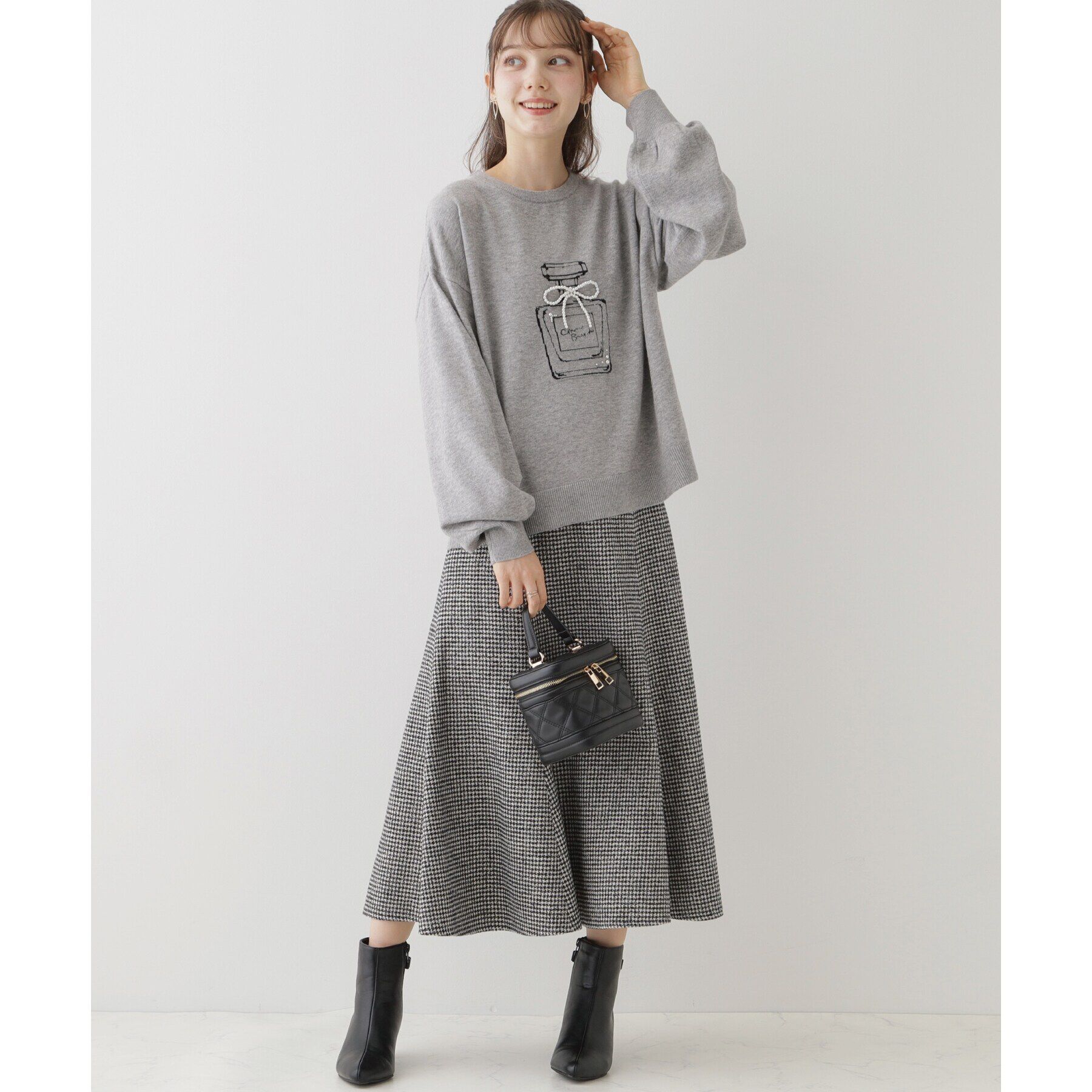 Couture broach「【存在感を引き立てる主役級ニット】パフュームインターシャリッシュアンゴラ」|ニット・セーター|