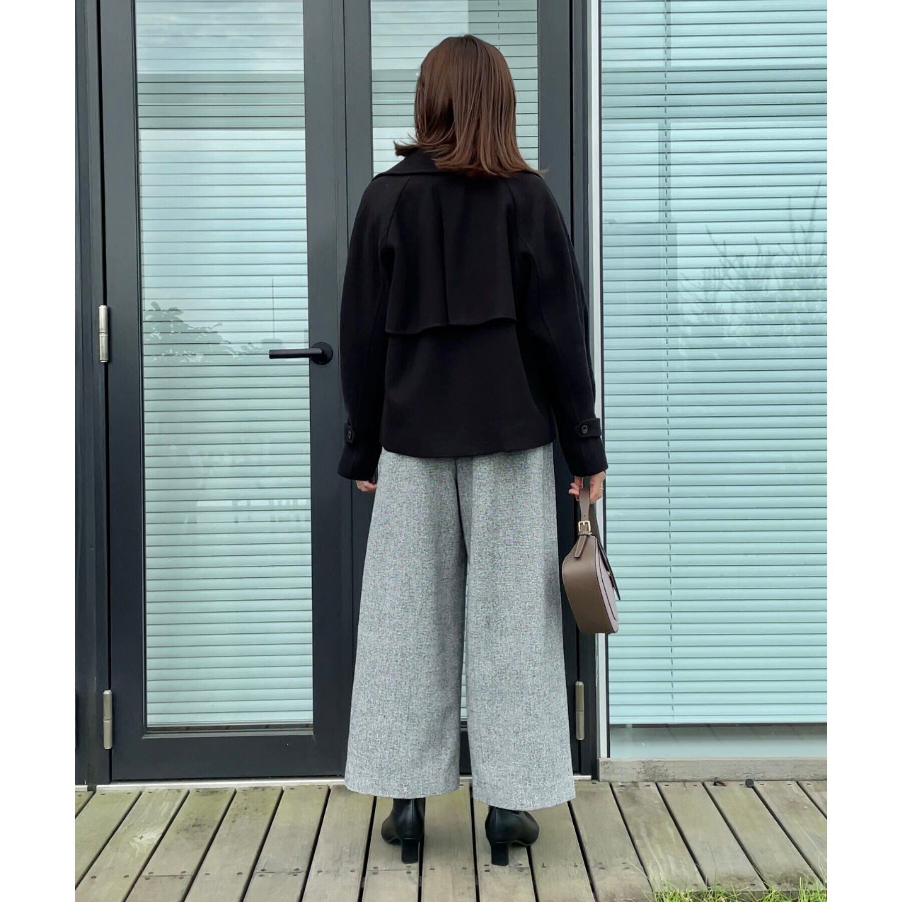 Couture broach「【フェミニン派・アレンジ可能】マルチウェイショートコート」|トレンチコート|