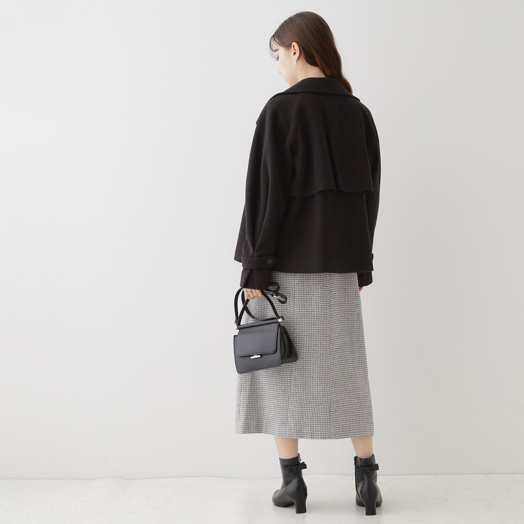 Couture broach「【フェミニン派・アレンジ可能】マルチウェイショートコート」|トレンチコート|