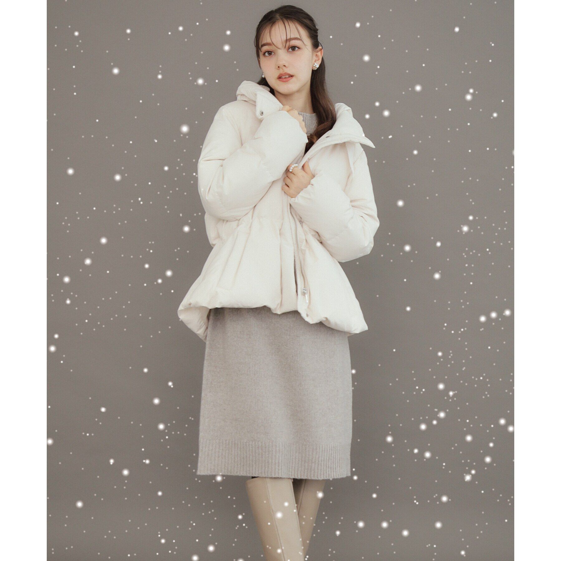 Couture broach「【冬の名品】愛されダウン」|ダウン|