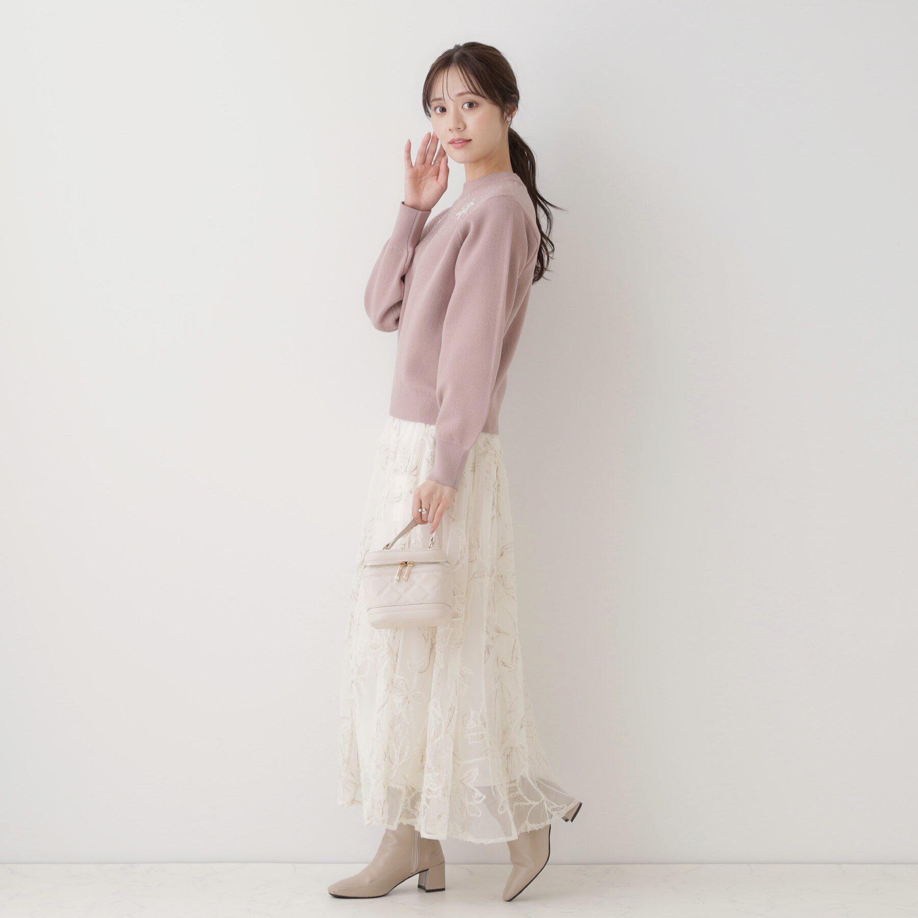 Couture broach「【冬の映えニット】ルネージュエンブロニット」|ニット・セーター|