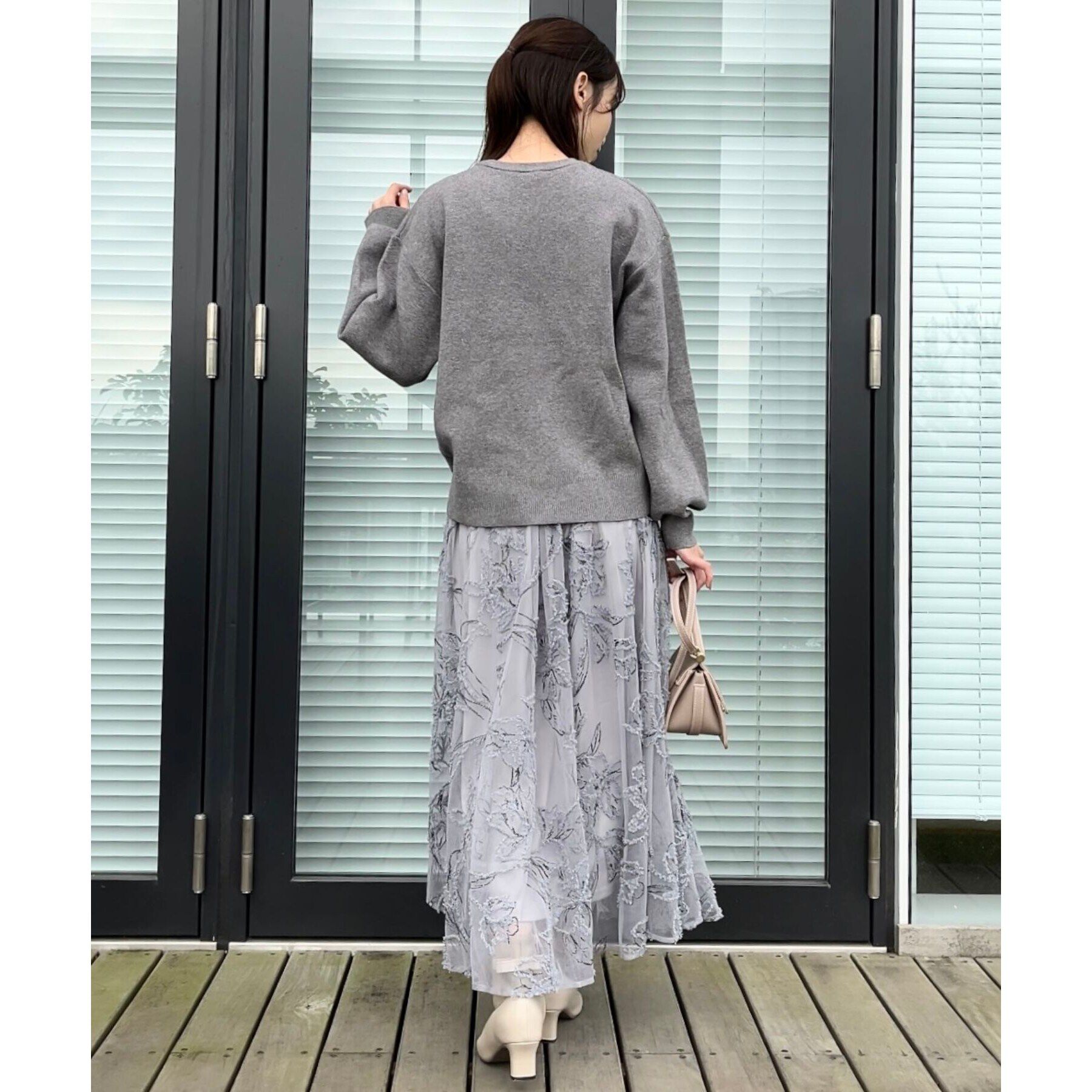 Couture broach「【目を惹くきらめきニット】ビジューロゴニット」|ニット・セーター|