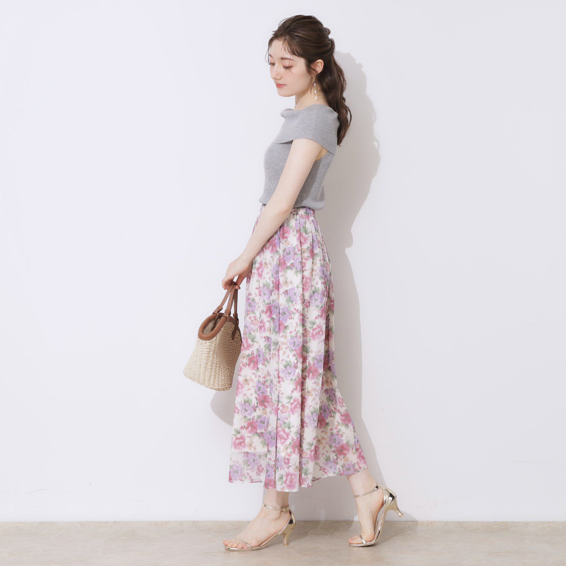 Couture broach「リブオフショルニット」|ニット・セーター|