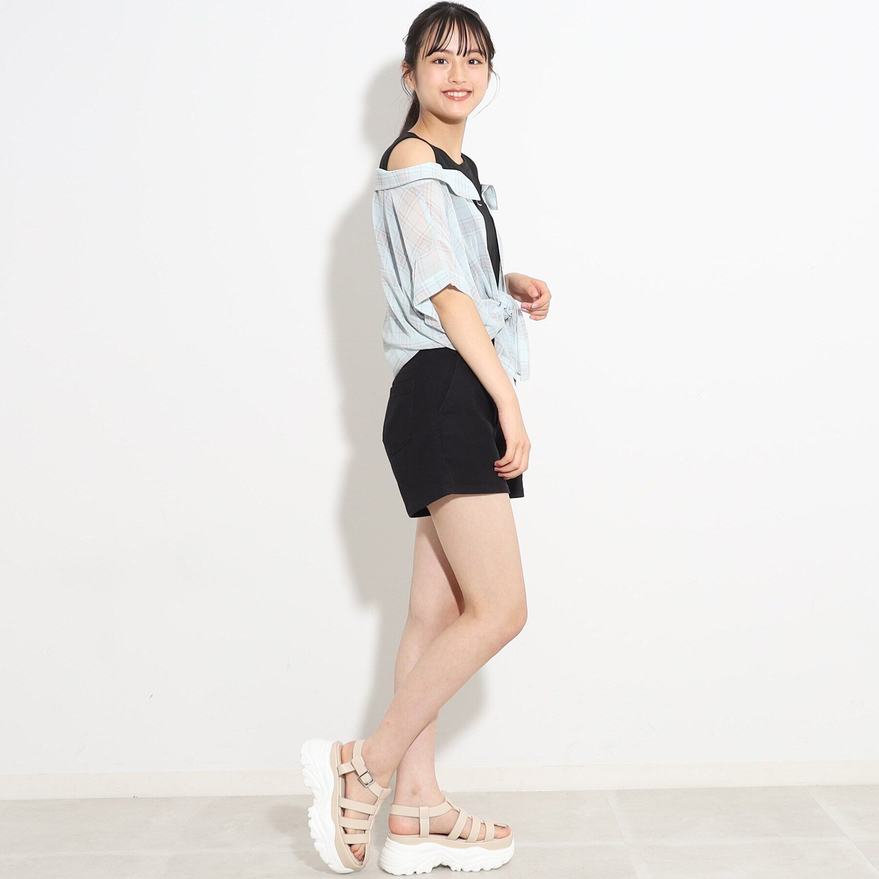 PINK-latte「厚底グルカサンダル」|サンダル|