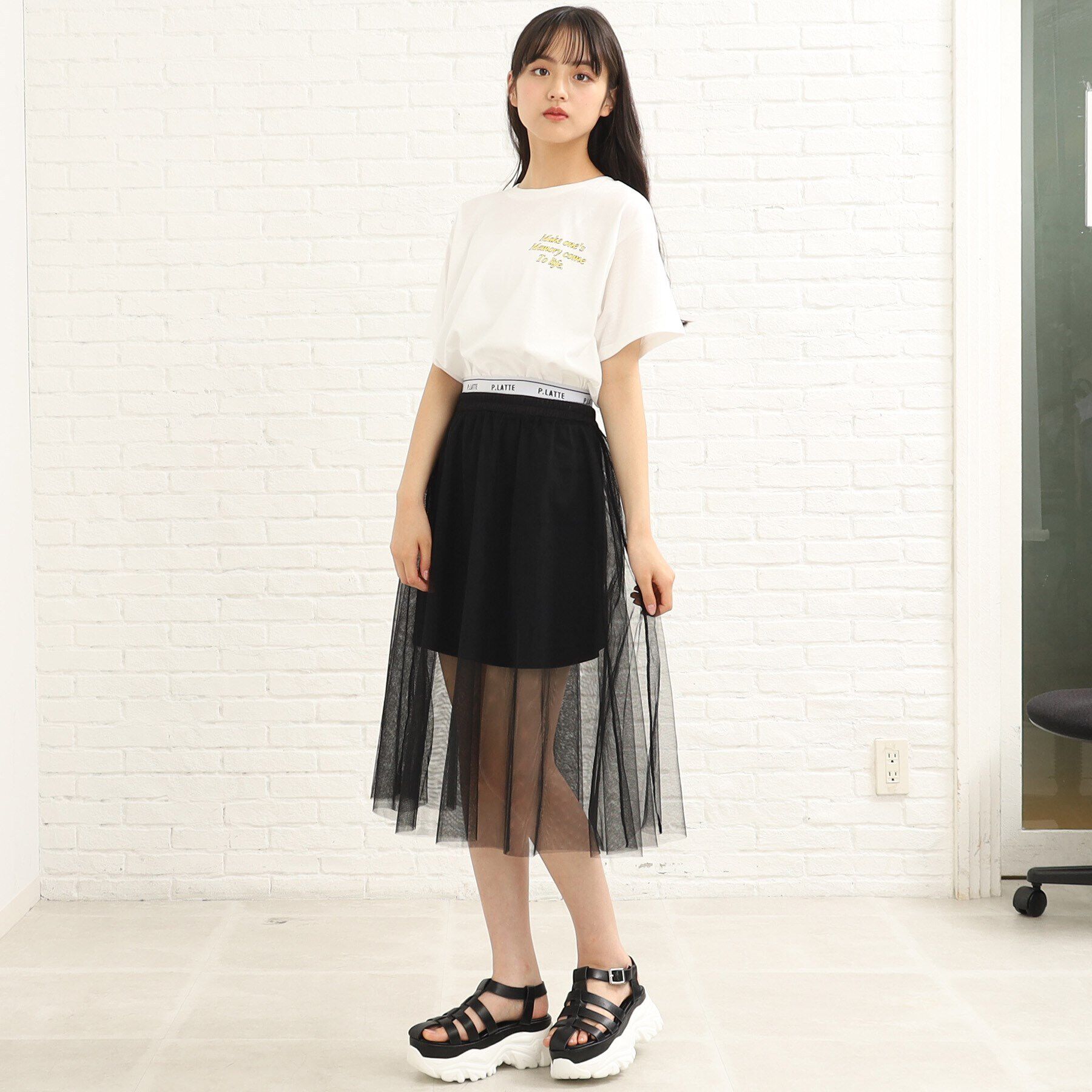 PINK-latte「厚底グルカサンダル」|サンダル|