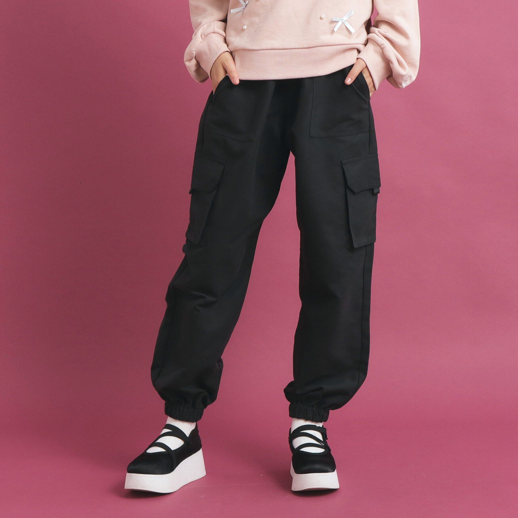 PINK-latte「ピーチ起毛カーゴパンツ」|その他|