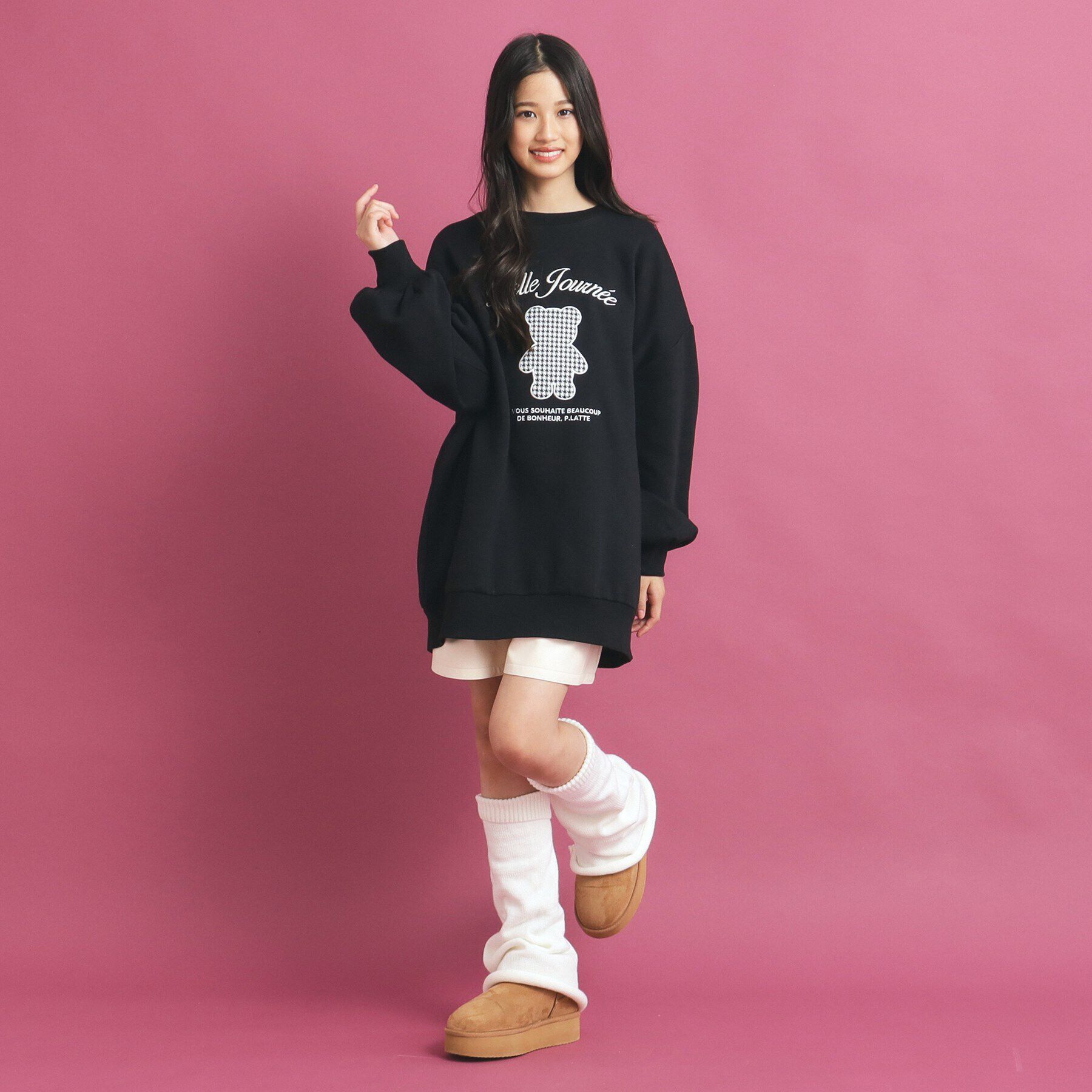 PINK-latte「クマプリントスウェット」|その他|