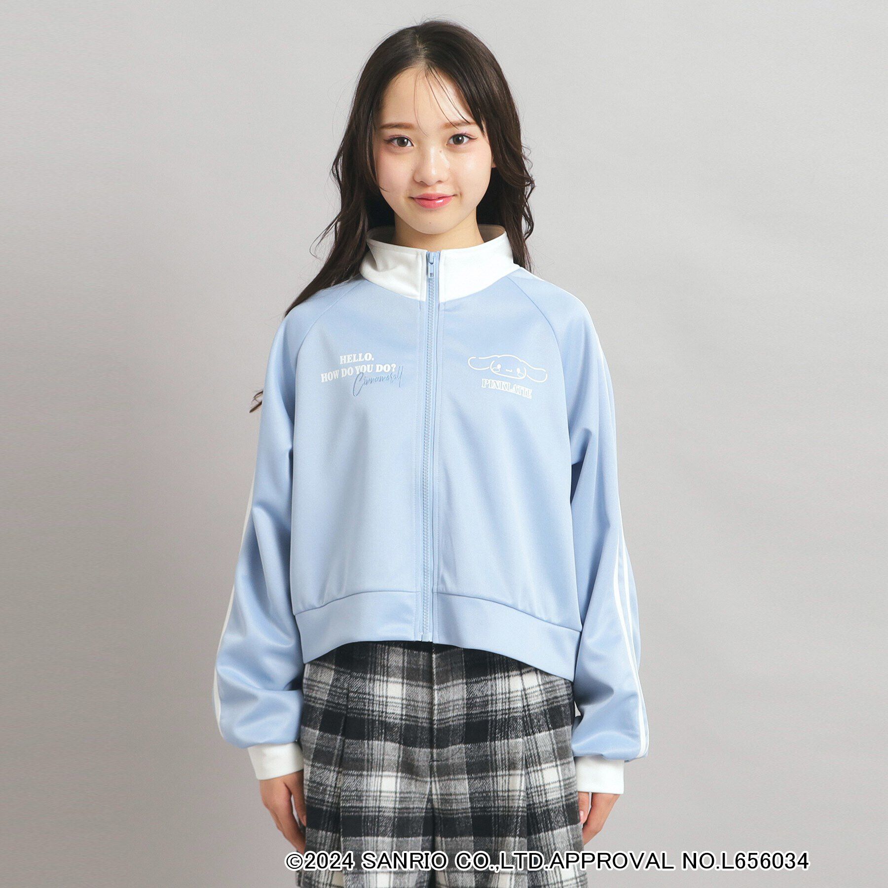 PINK-latte「【サンリオキャラクターズコラボ】ショート丈ジャケット」|ブルゾン・スタジャン|