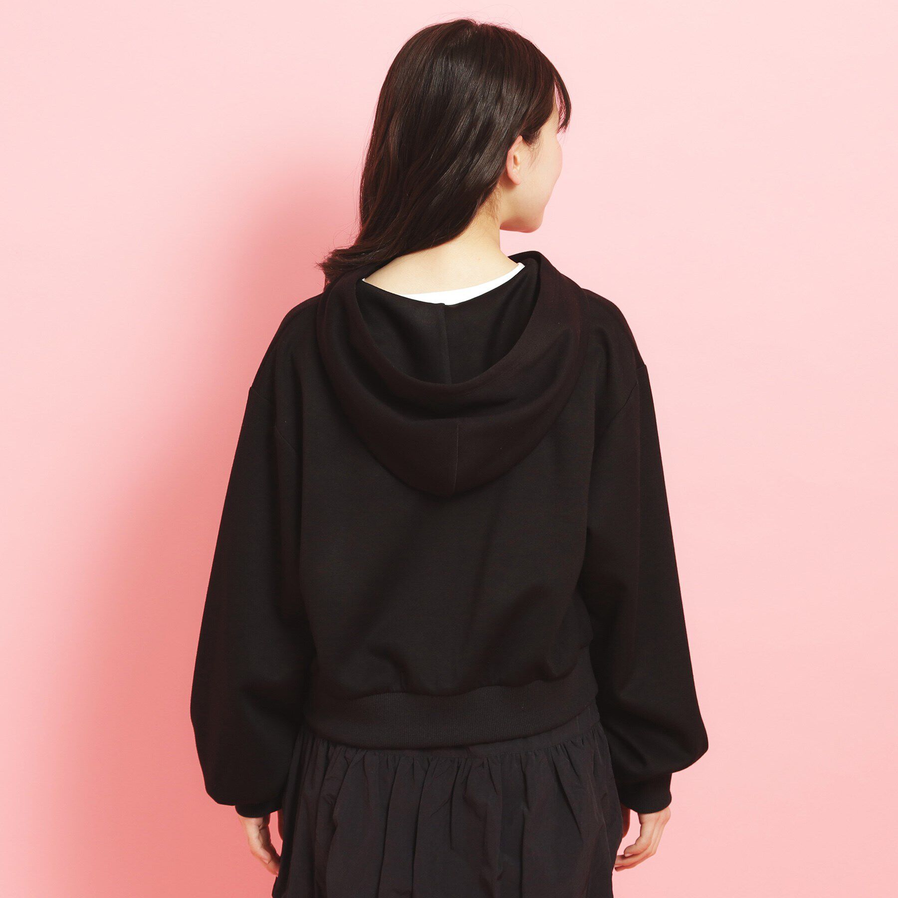 PINK-latte「フード付きジップパーカ」|パーカー|