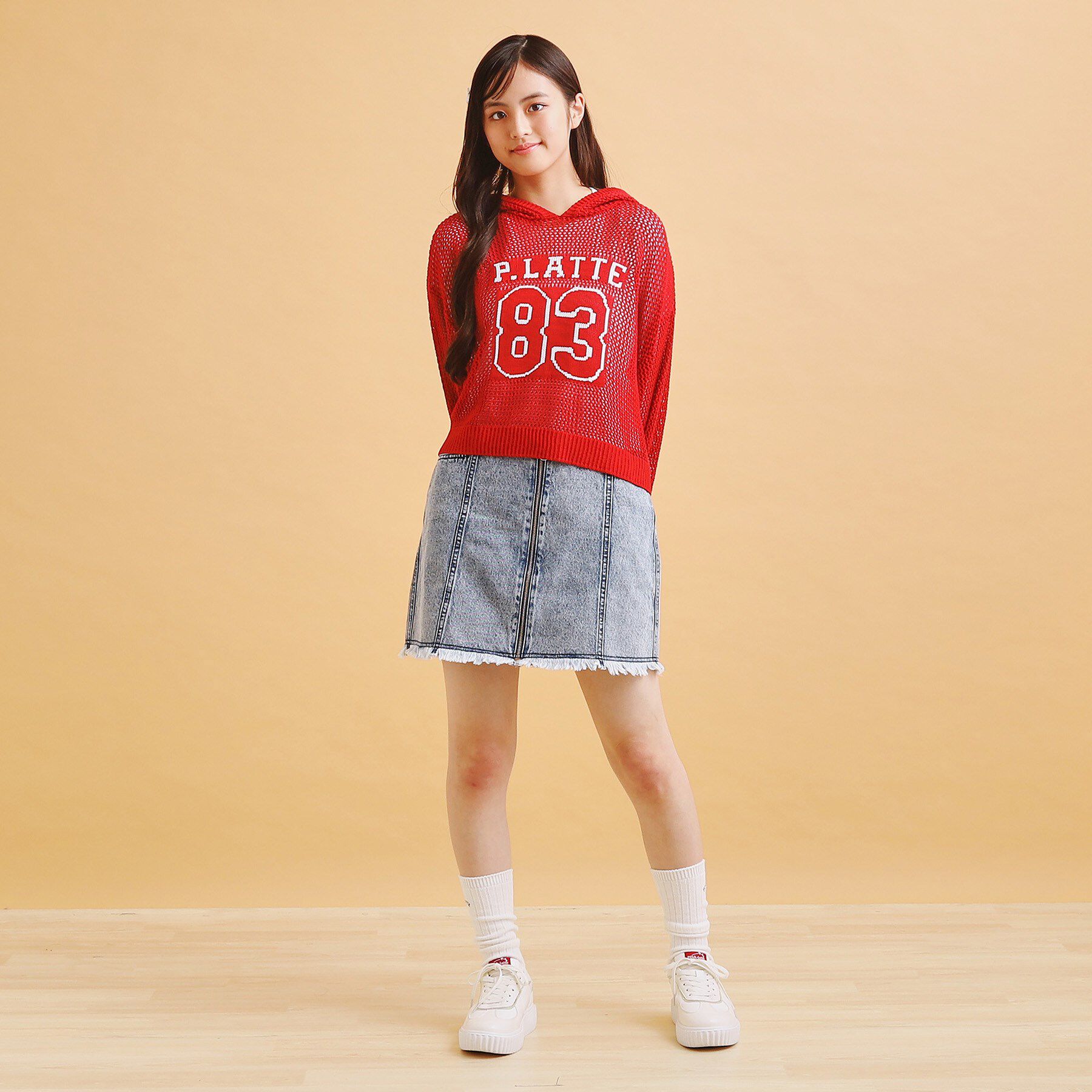 PINK-latte「リングジップ台形スカート」|スカート|