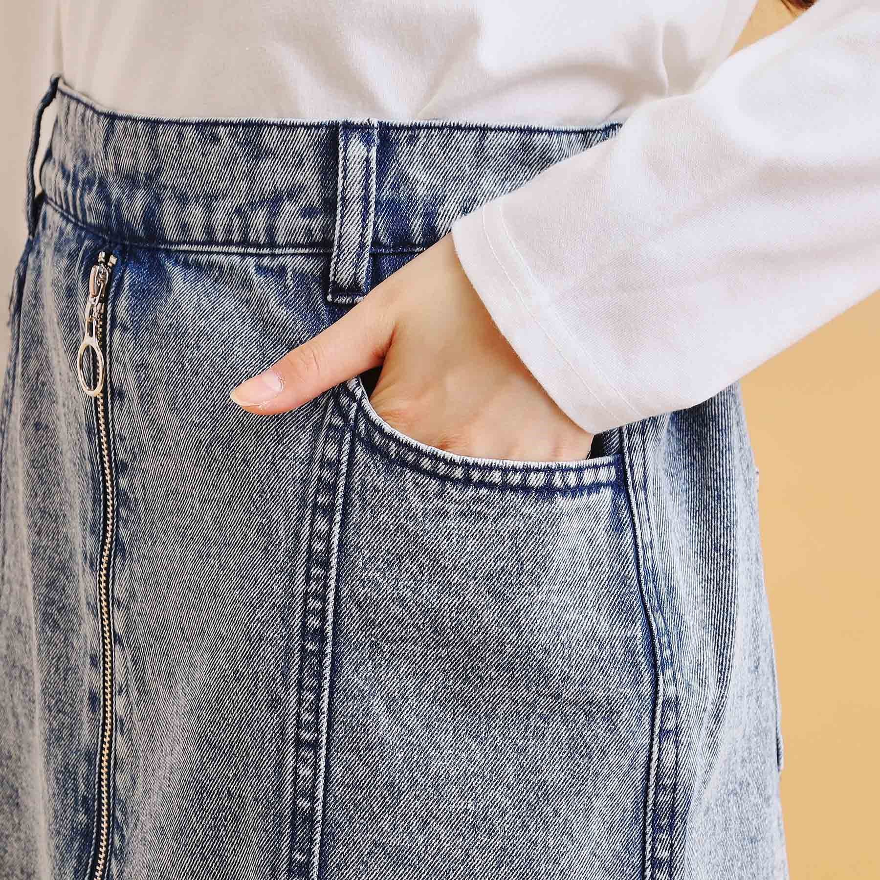 PINK-latte「リングジップ台形スカート」|スカート|