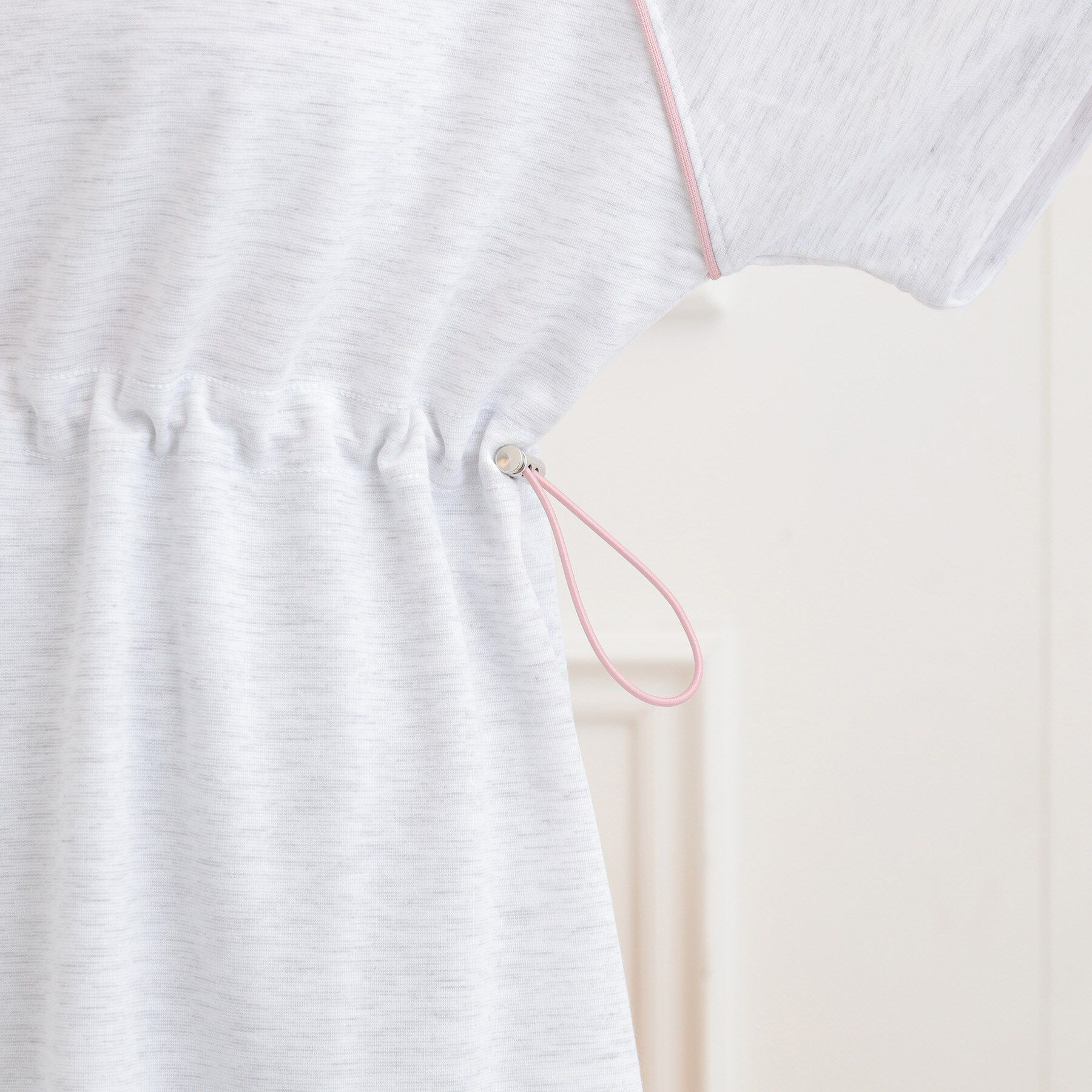 PINK-latte「パイピングドロストTシャツワンピース」|ワンピース|