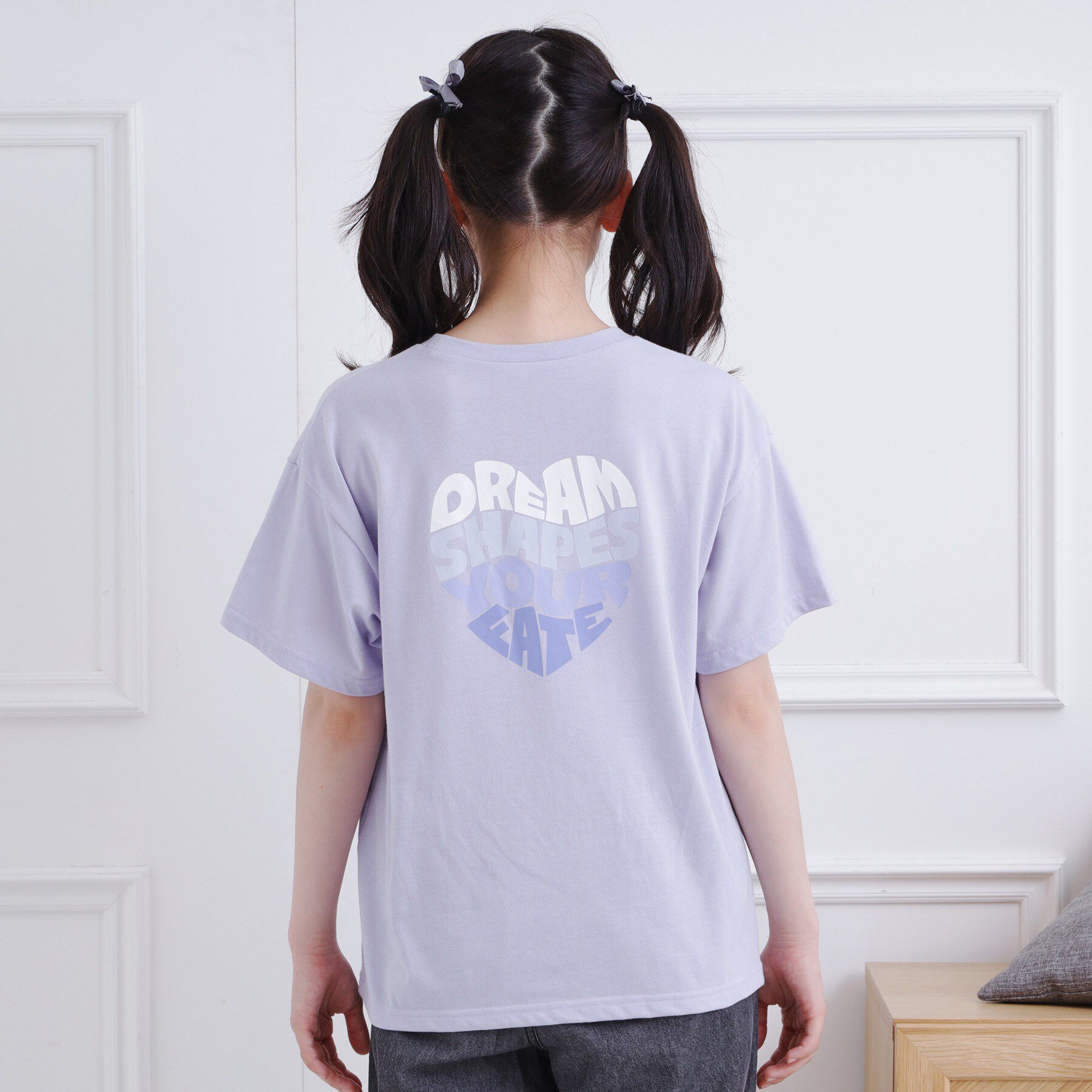 PINK-latte「バックハートロゴTシャツ」|Tシャツ・カットソー|