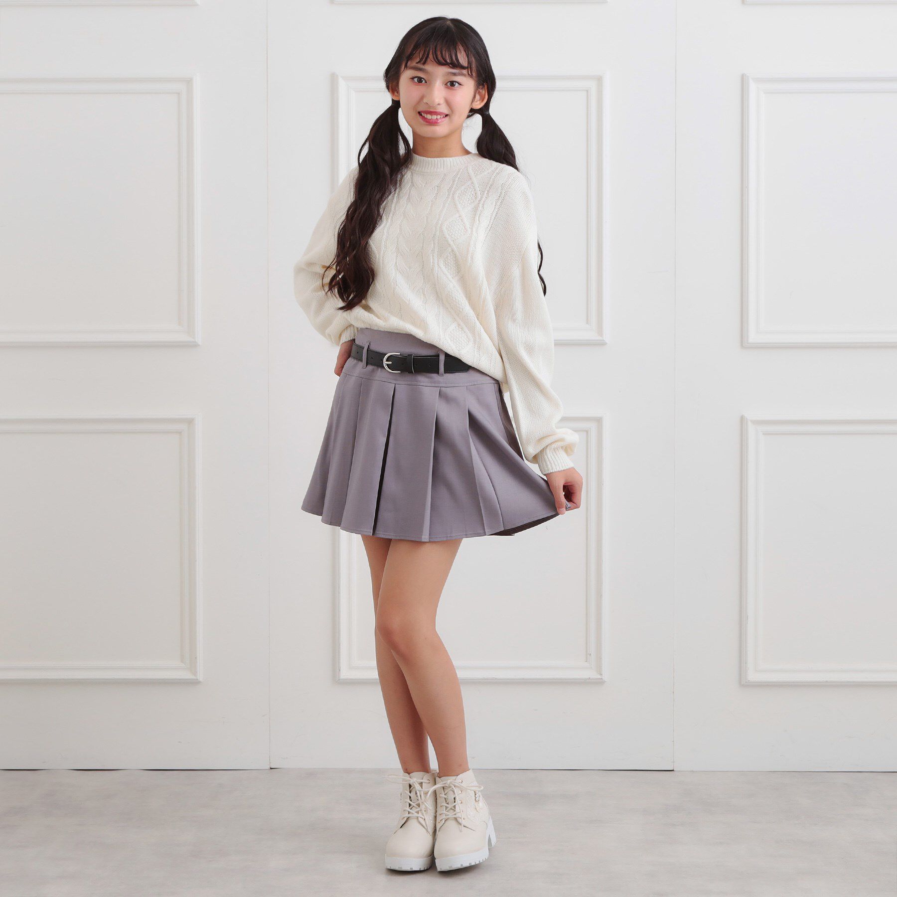 PINK-latte「【プチプラ】ケーブルニット」|ニット・セーター|