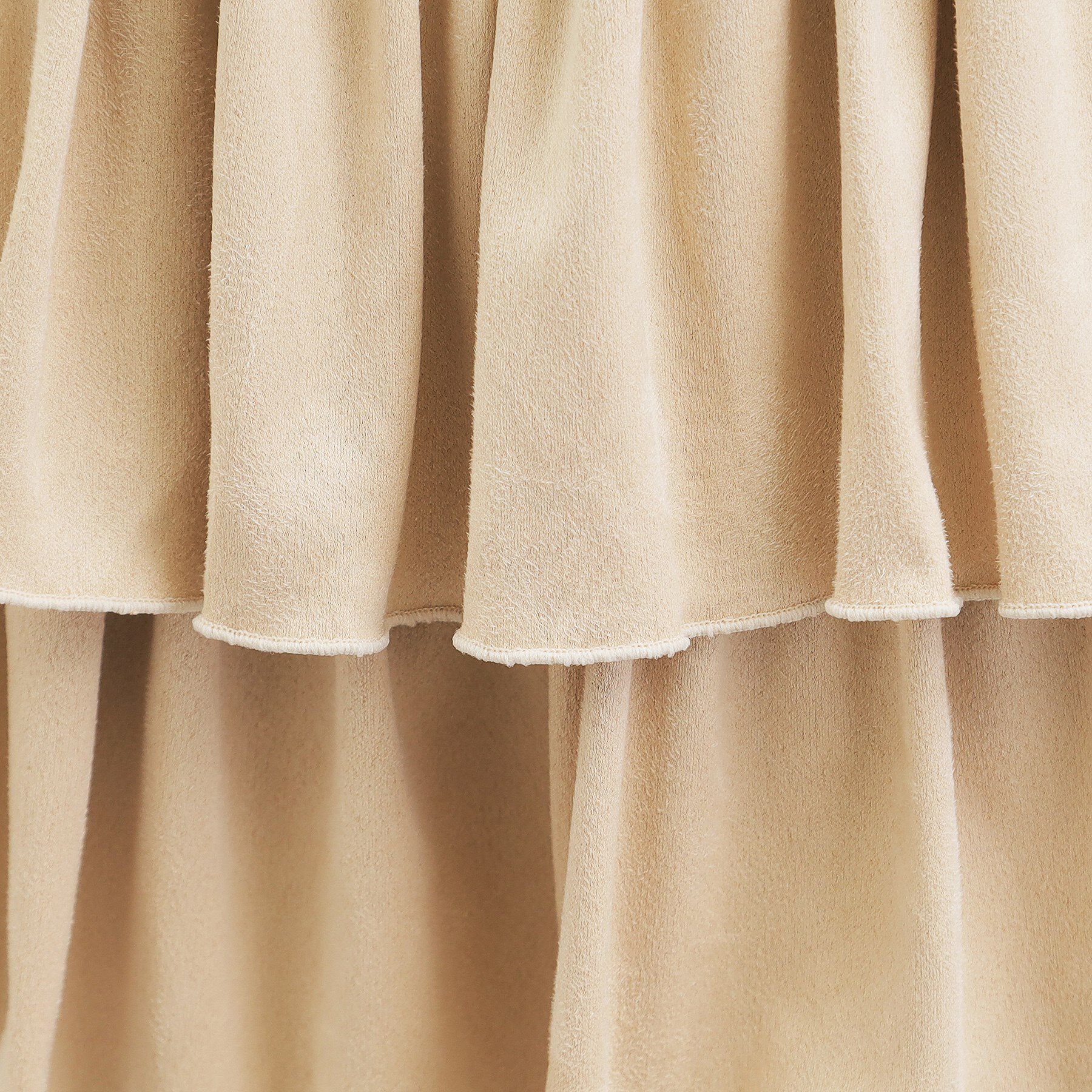 PINK-latte「フェイクスエードティアードスカート」|スカート|