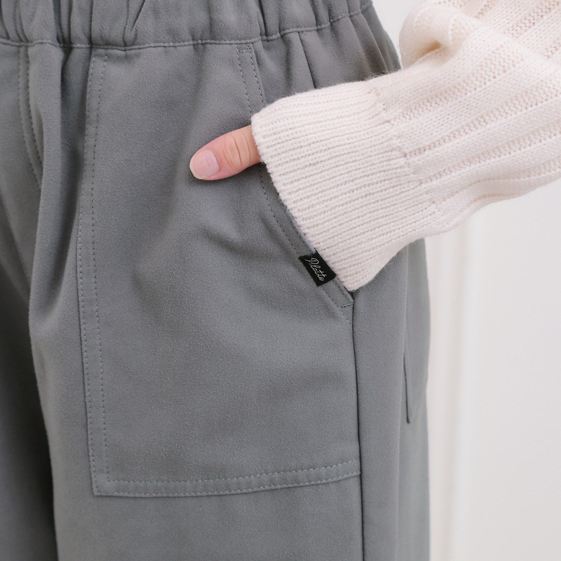 PINK-latte「ピーチ起毛リボン付カーゴパンツ」|その他|