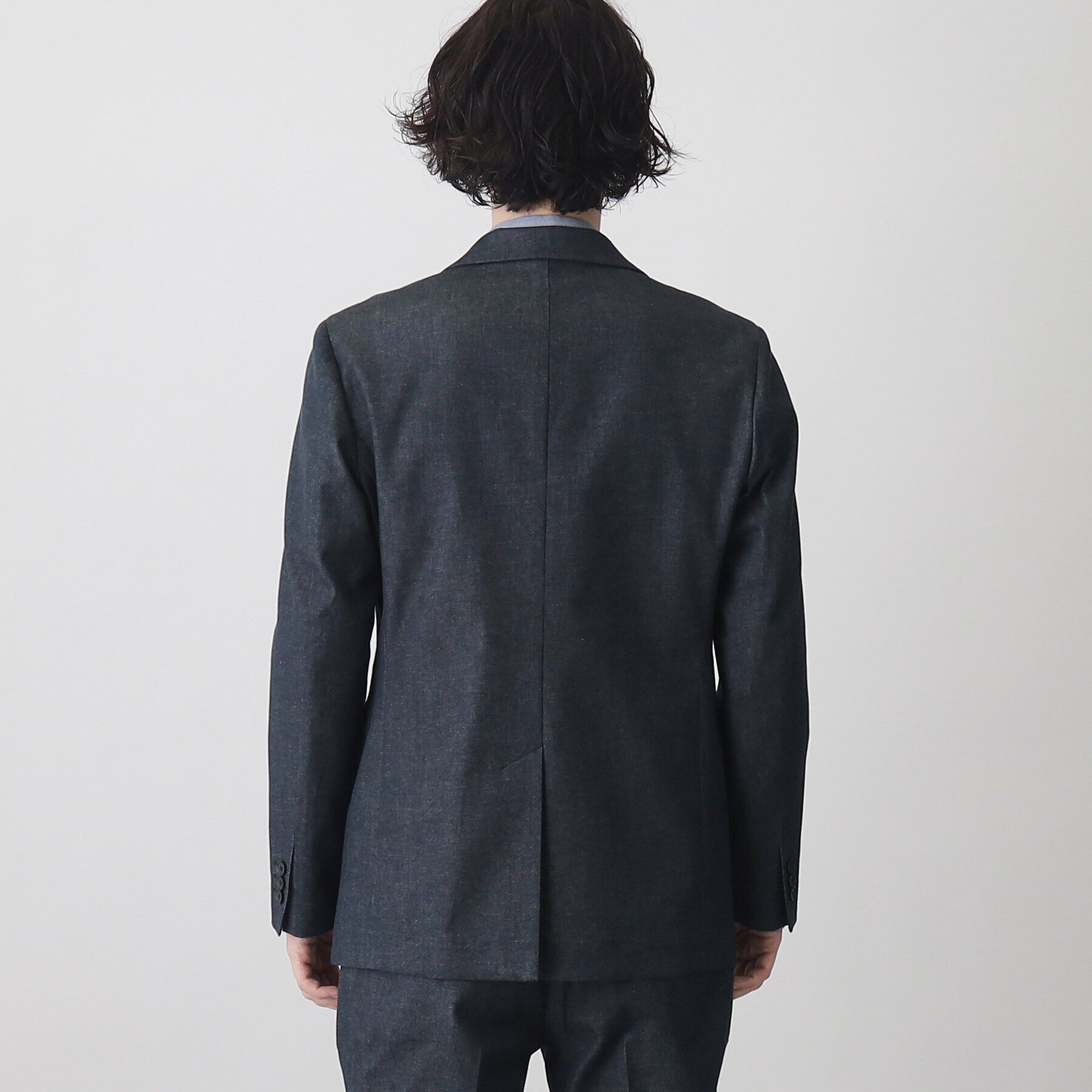 THE SHOP TK「エバーデニムジャケット【セットアップ可/ビジネス対応/色落ちしにくい/ストレッチ素材】」|テーラードジャケット|